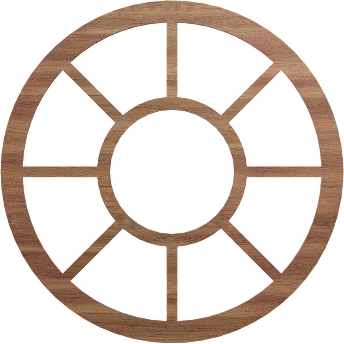 Ekena Millwork CMWP26X0250GRWA Grace Fretwork Pierced 26-in W x 26-in L Farmhouse Walnut Wood Whole Ceiling Medallion