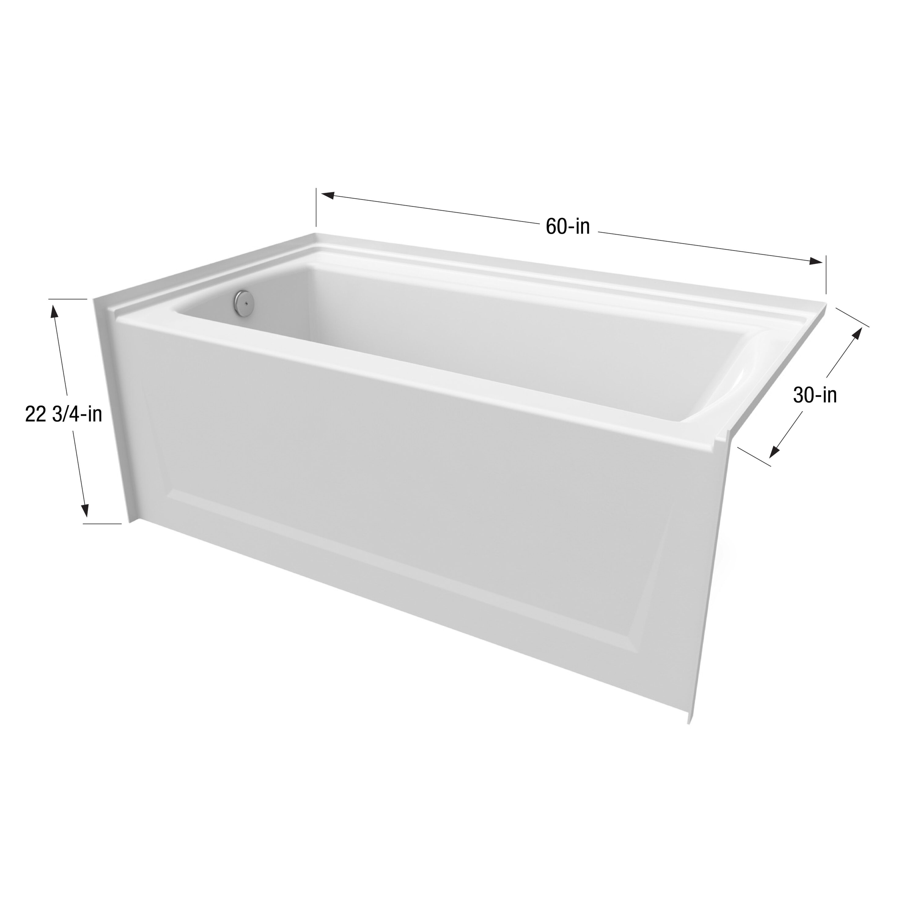Laurel Mountain 6030PDBSL-WH bathtubs - View #7