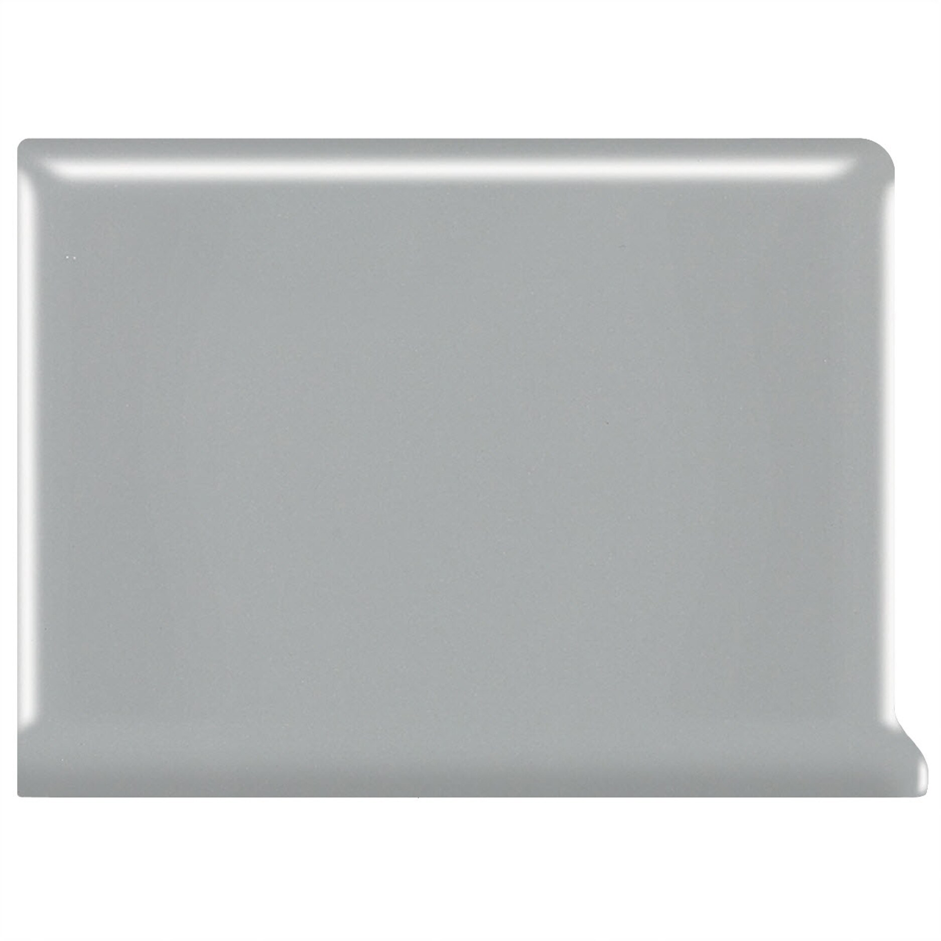 American Olean Matte Light Smoke Matte Ceramic Cove Base Tile (4-in x 4-in)