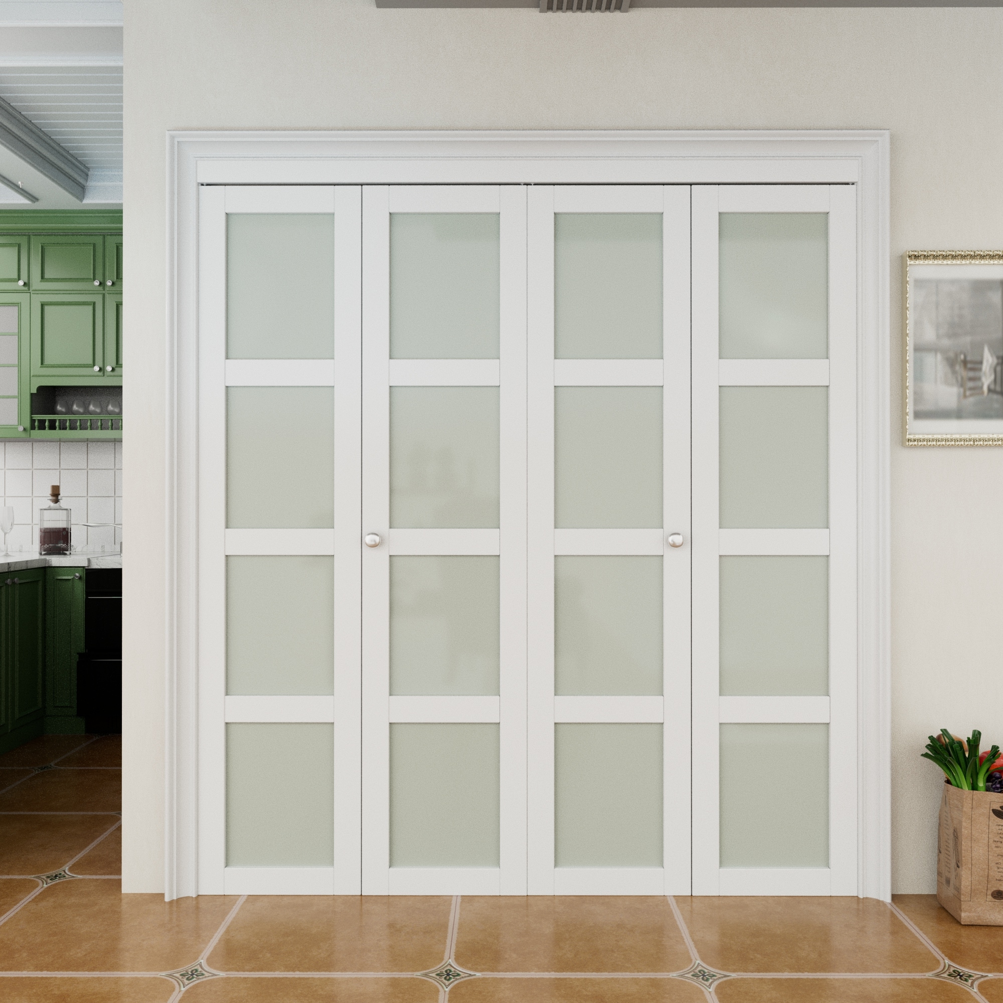 JUJUBON IN-BIWT-BF-G-4L-72 Bifold-Sliding-Closet-Doors - View #2