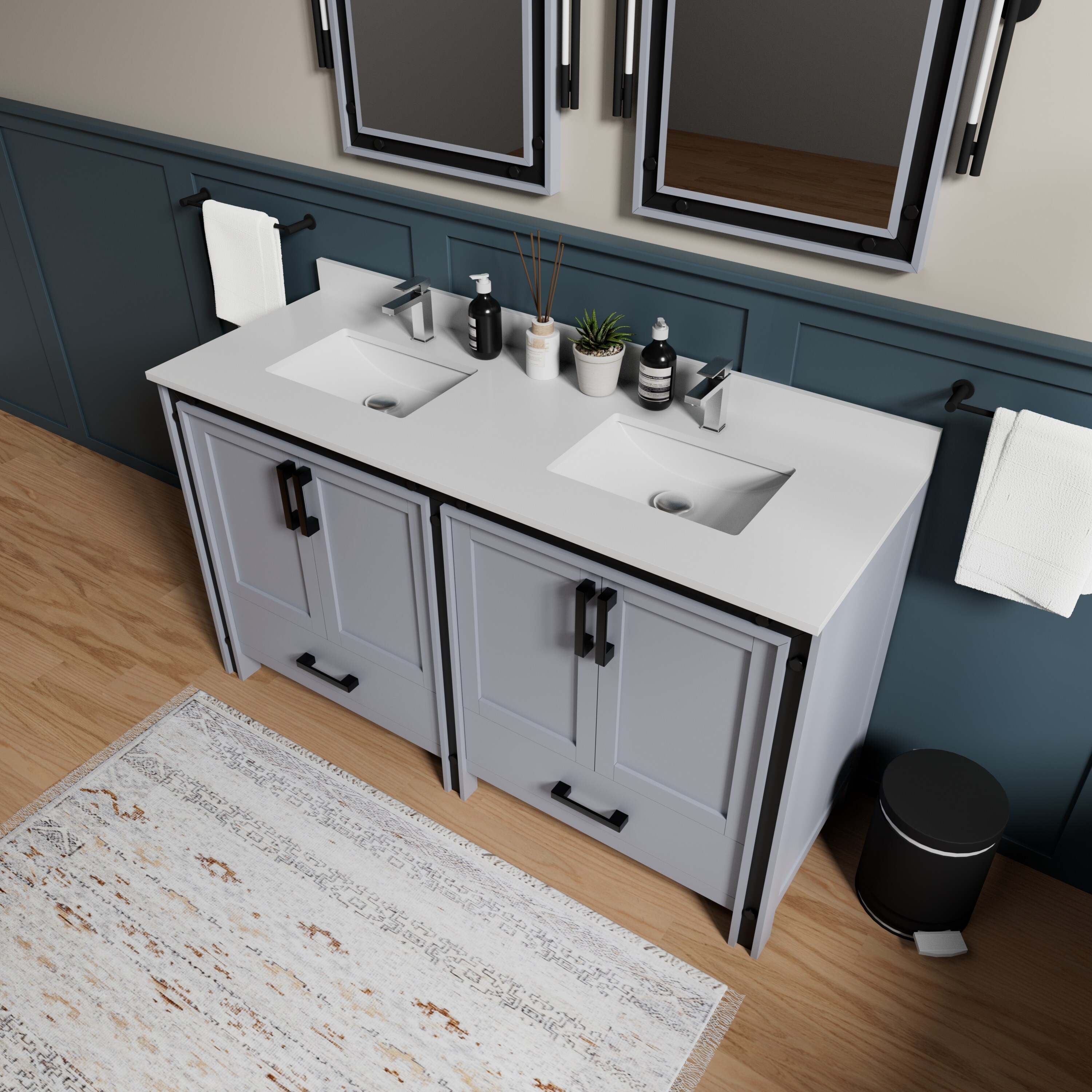 Lexora LZV352260SBJSM22F Bath-Vanity-Combo - View #3