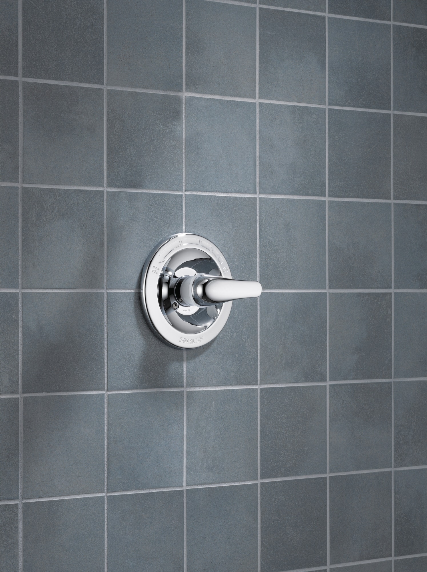 Polished Chrome Thermostatic Faucet Trim with Lever Handle