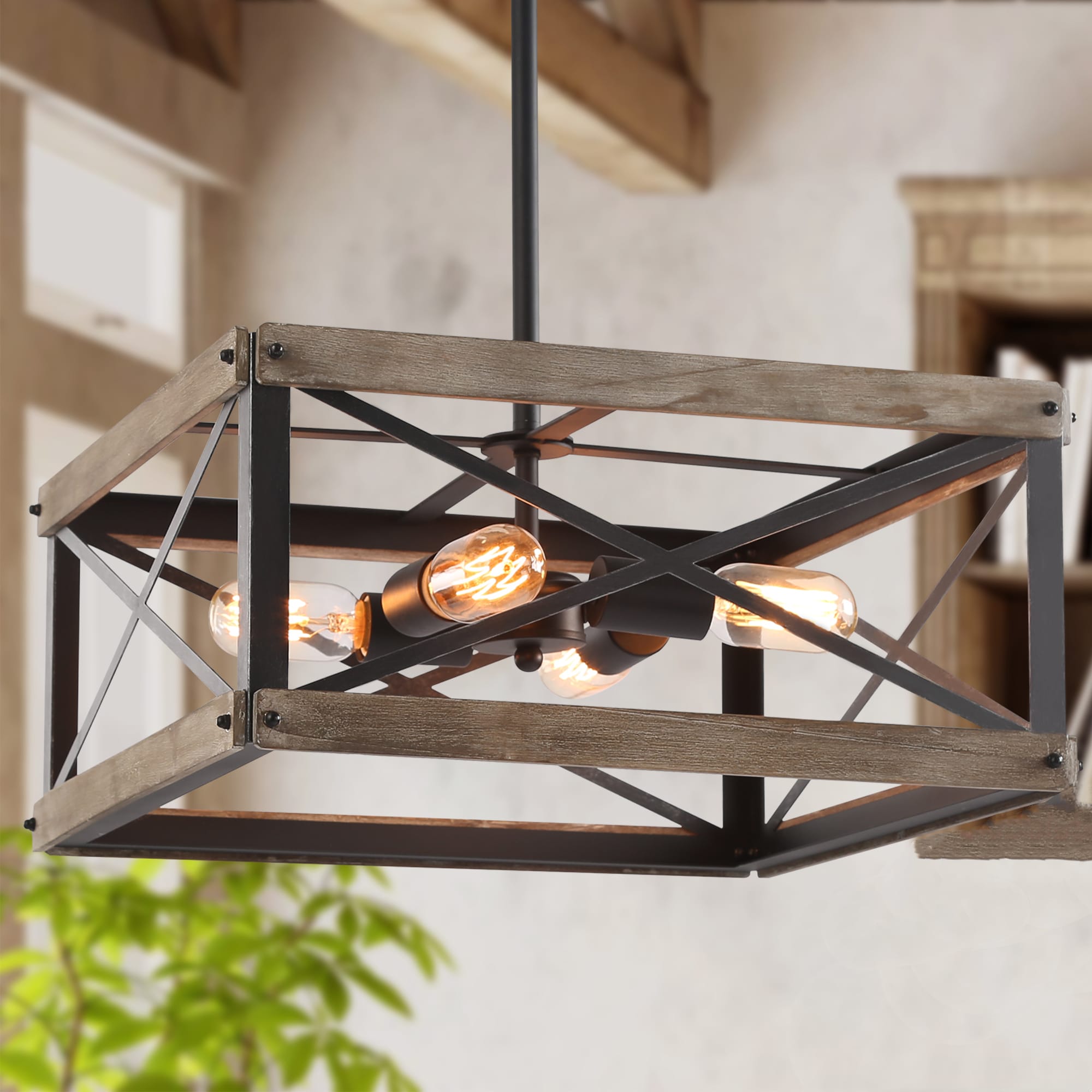 lnc laius black farmhouse chandelier