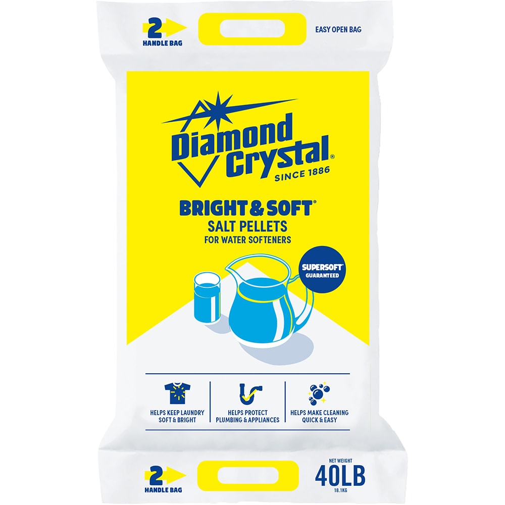 Diamond Crystal 40-lb Water Softener Salt Pellets #100012420