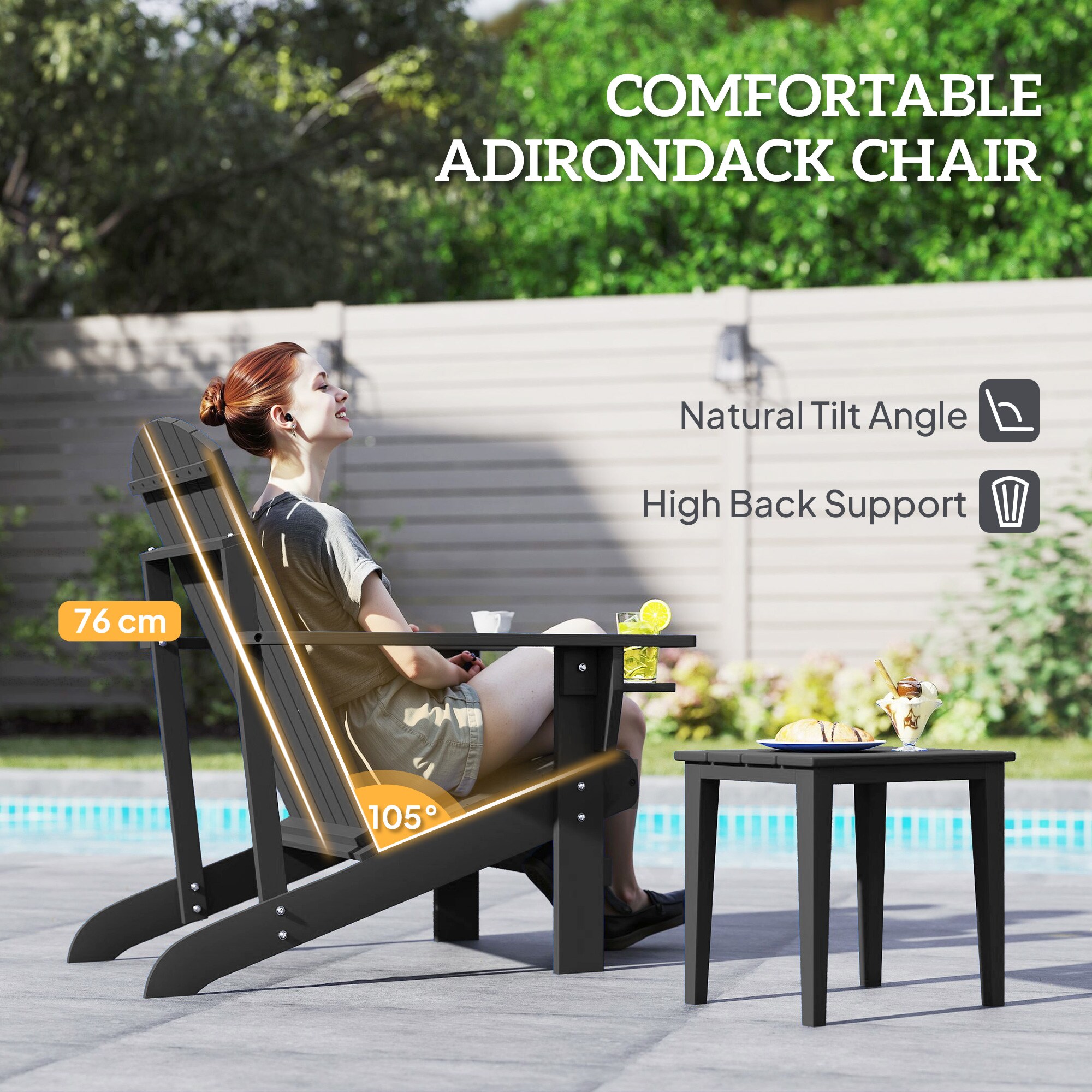 Outsunny 84B-285BK Patio-Chairs - View #4