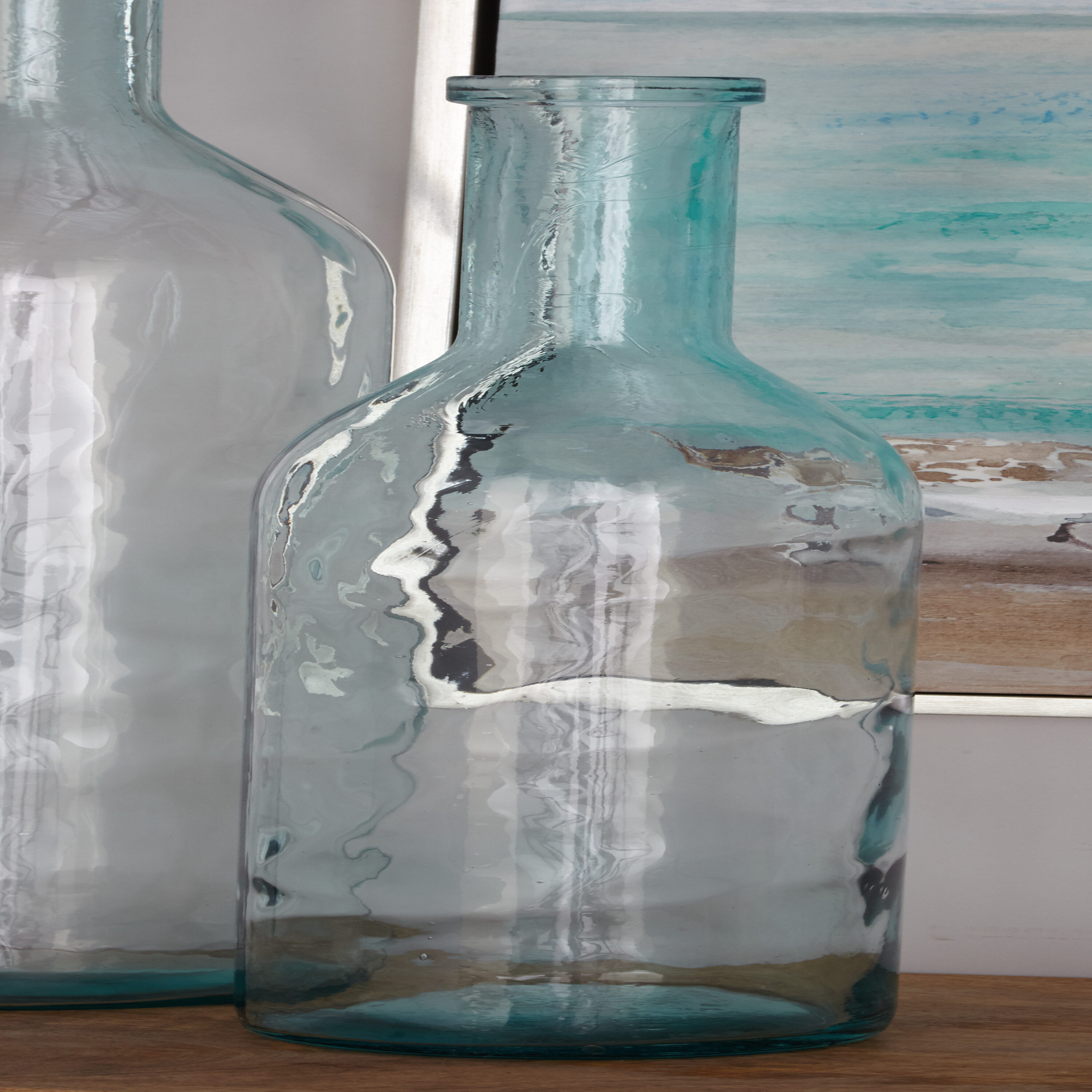 Grayson Lane 18218 Blue Glass Farmhouse Vase