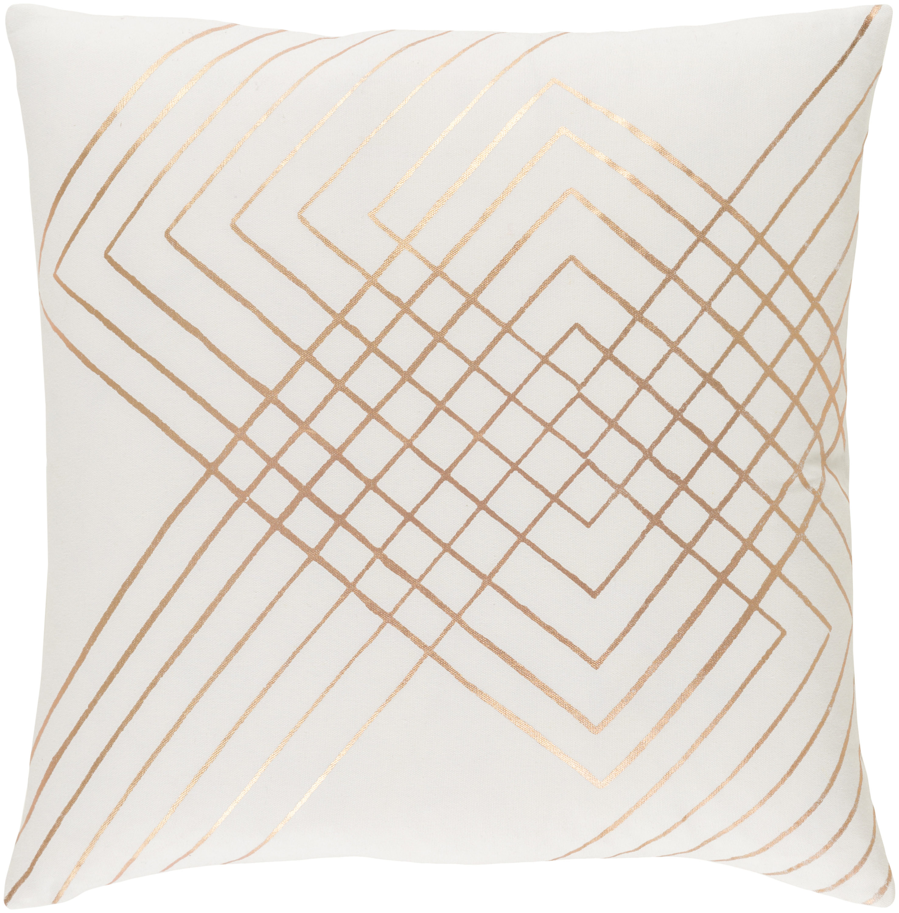 Surya CSC003-1818D Crescent 18-in x 18-in Cream Indoor Decorative Pillow