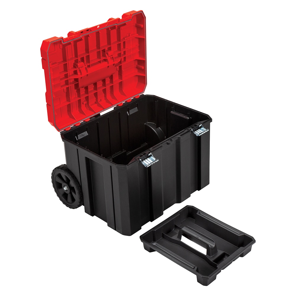 Shop CRAFTSMAN V20 5-Tool 20-Volt Max Power Tool Combo Kit with Soft Case &  VERSASTACK System 20-in Red Plastic Wheels Lockable Tool Box at