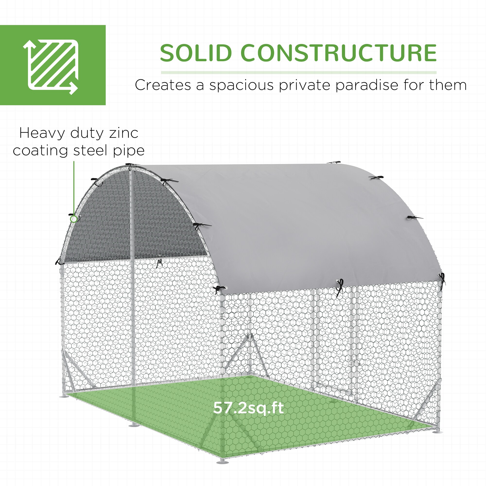 Maocao Hoom JL166339 Chicken-Coops-Rabbit-Hutches - View #5