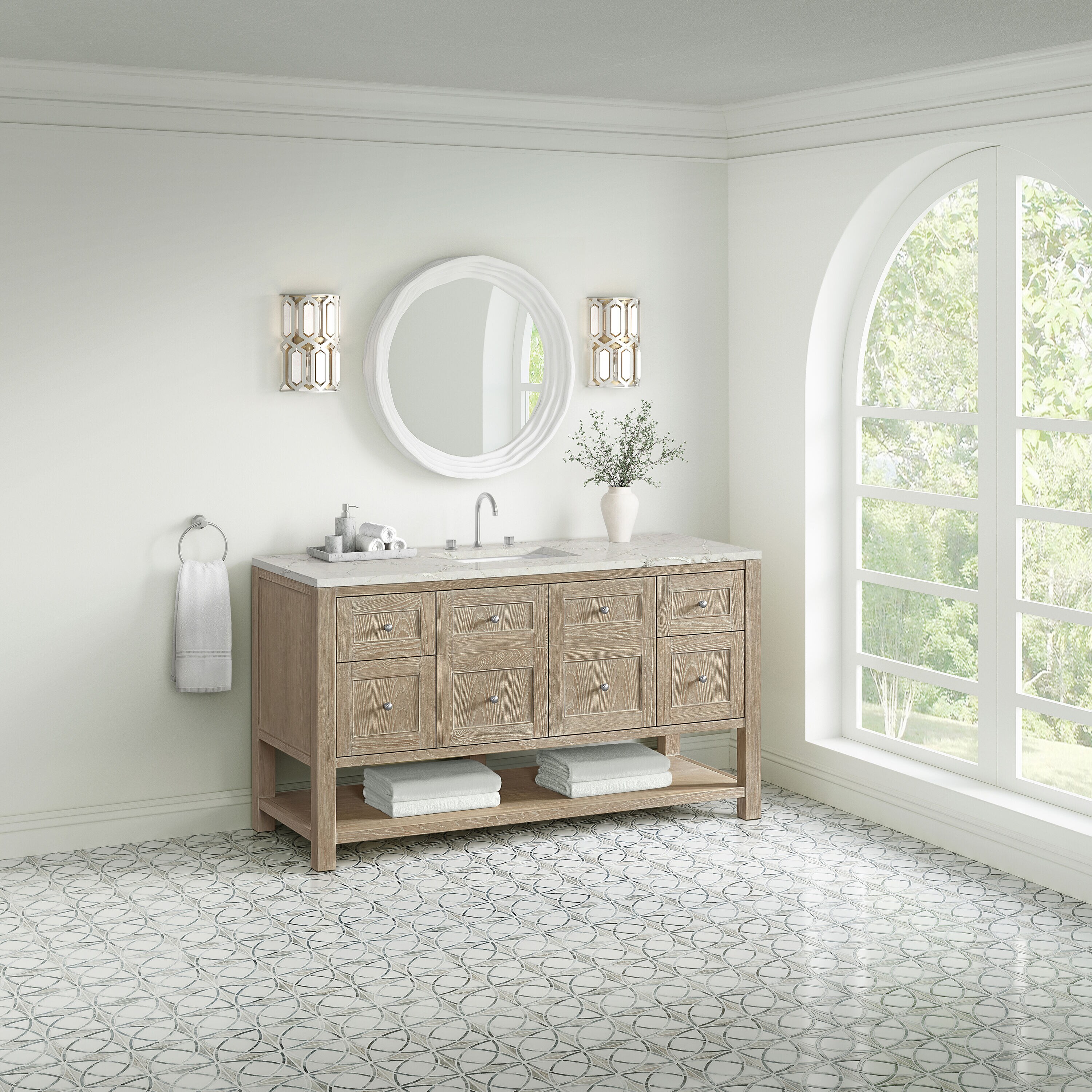 James Martin Vanities 330-V60S-WWO-3VSL Bath-Vanity-Combo - View #2