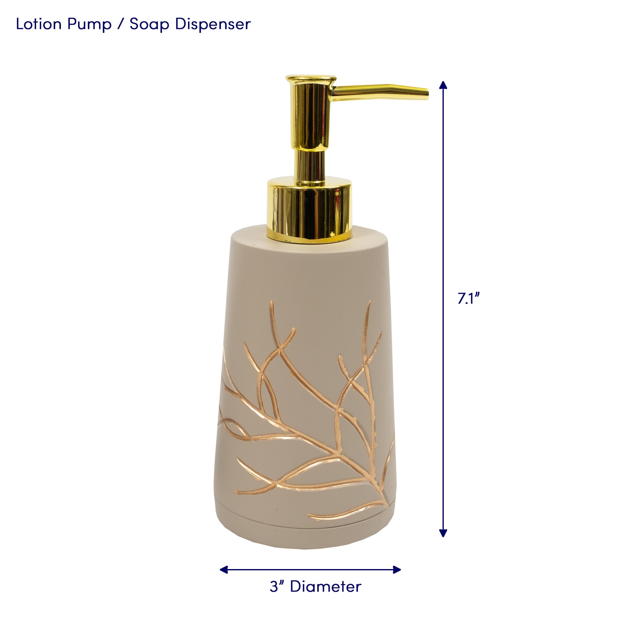 Sweet Home Collection LOW-BATH-4PC-BRANCH Bathroom-Accessories - View #4