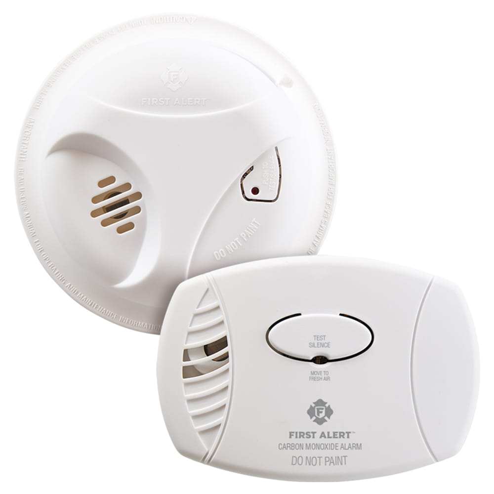 First Alert Smoke Detector and Carbon Monoxide Detector Alarm. 