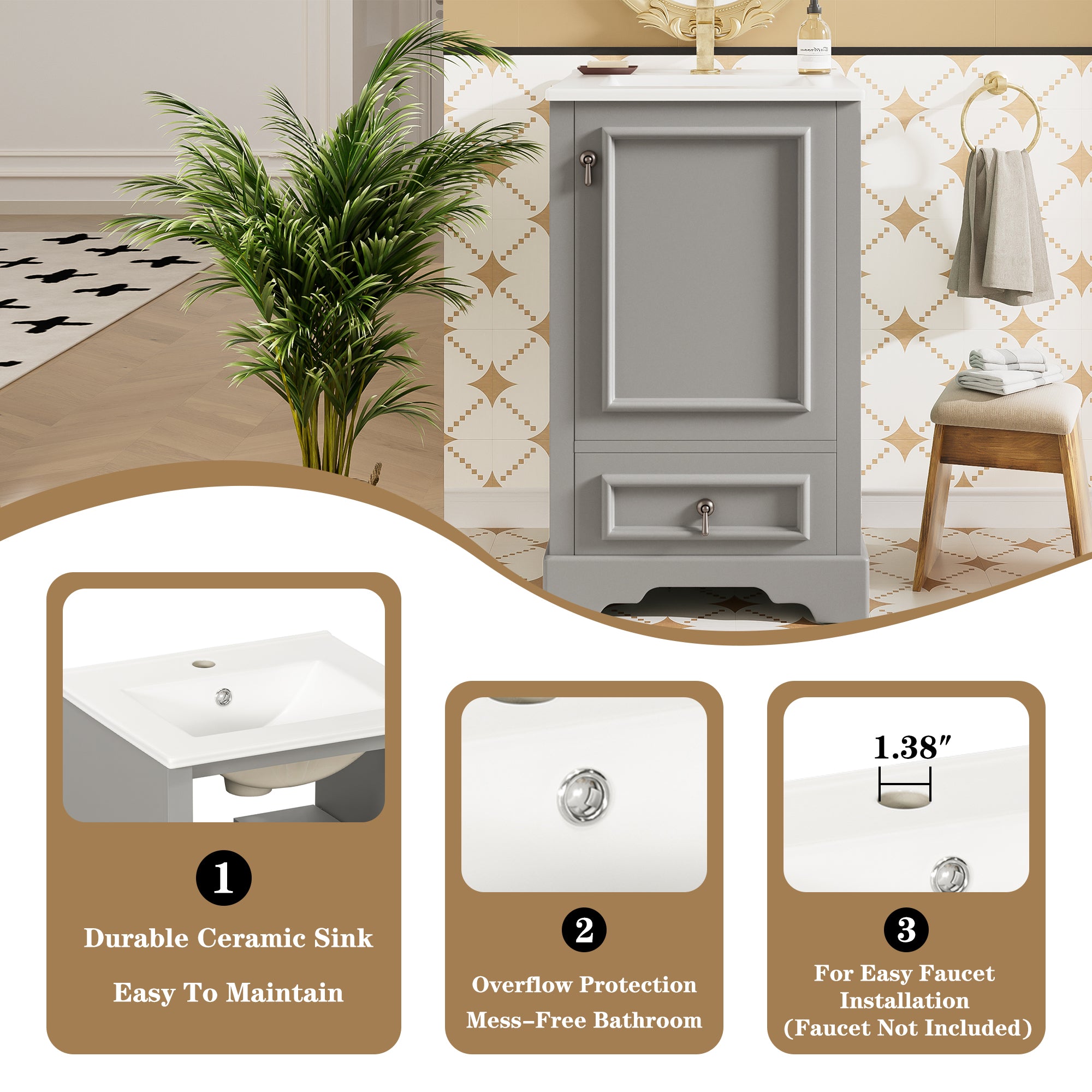 Boyel Living BL-VY-9505E Bath-Vanity-Combo - View #9