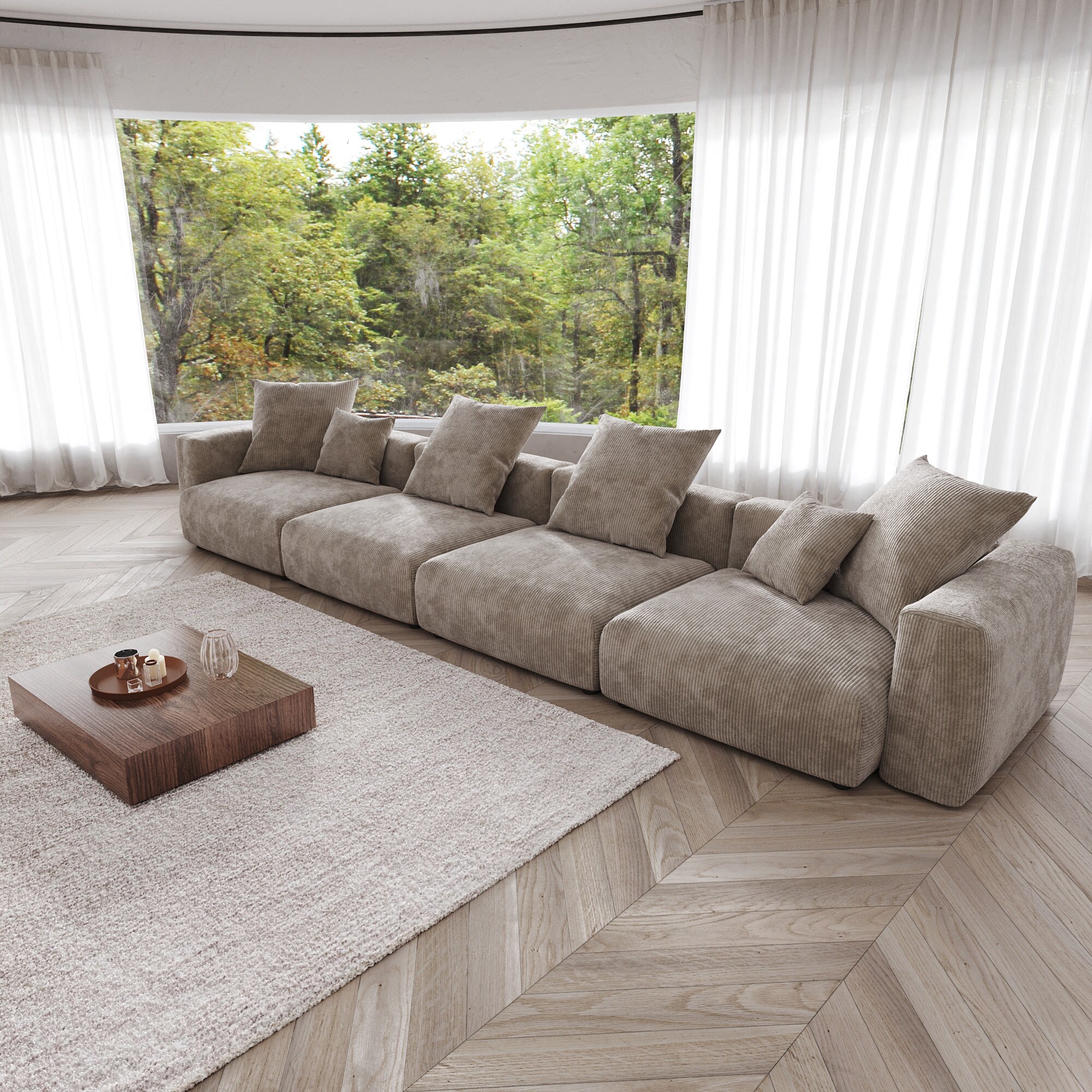 BuotiqHom DH-S4-126BR Sofas-Loveseats - View #2