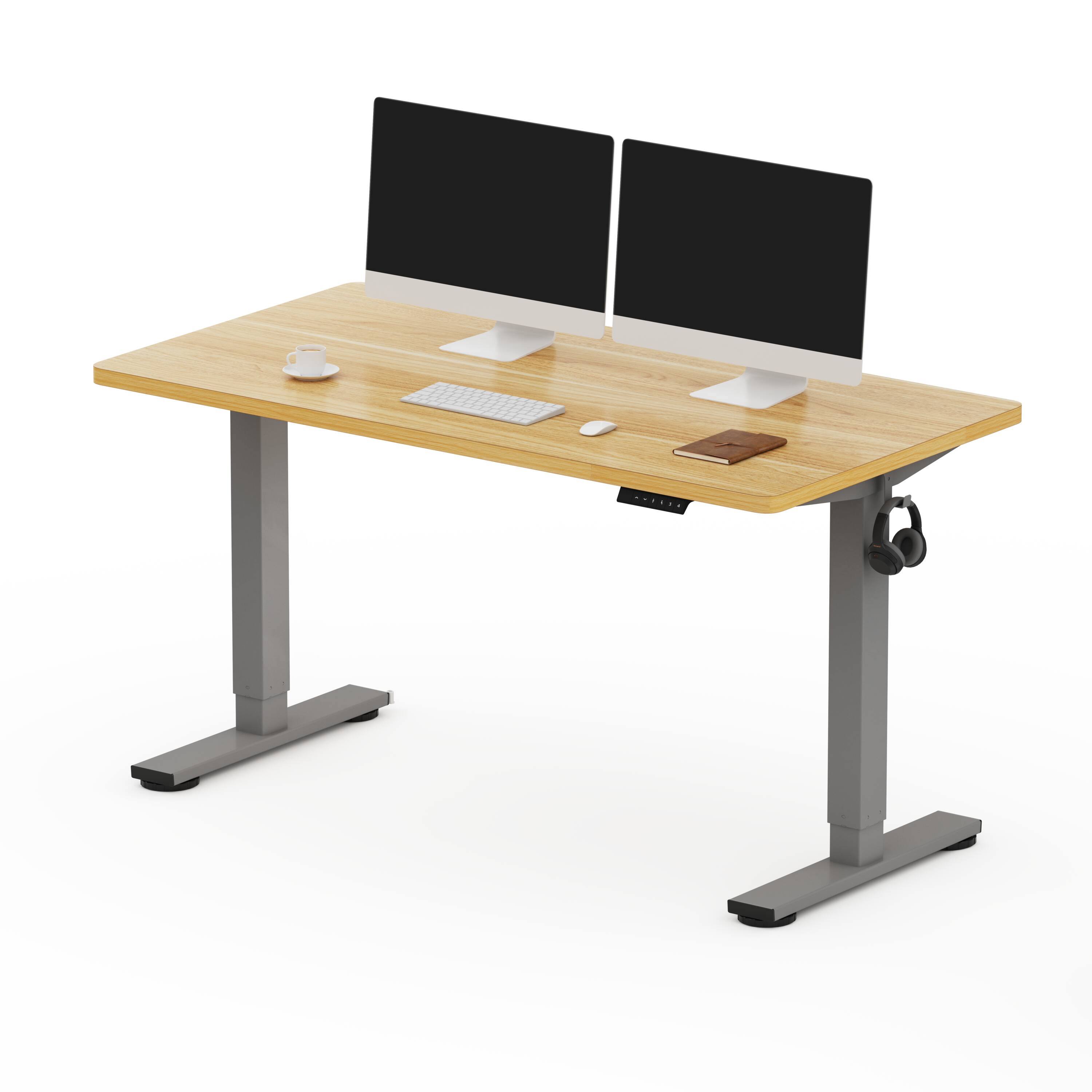 FlexiSpot E2SR5528M 55-in Brown Modern/Contemporary Standing desk
