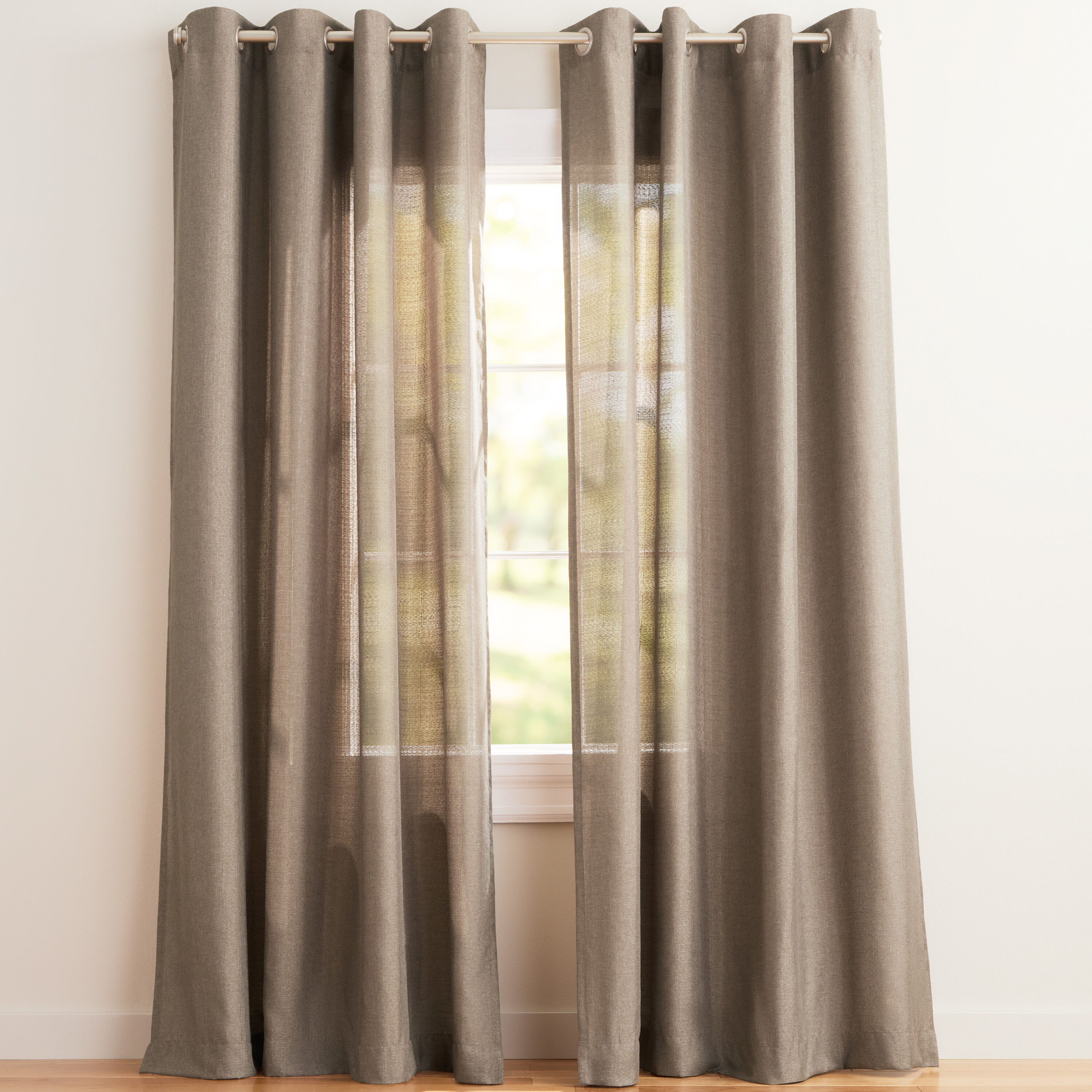 Exclusive Home EH8092-04 2-108G 108-in Cafe Light filtering Grommet Curtain panel pair