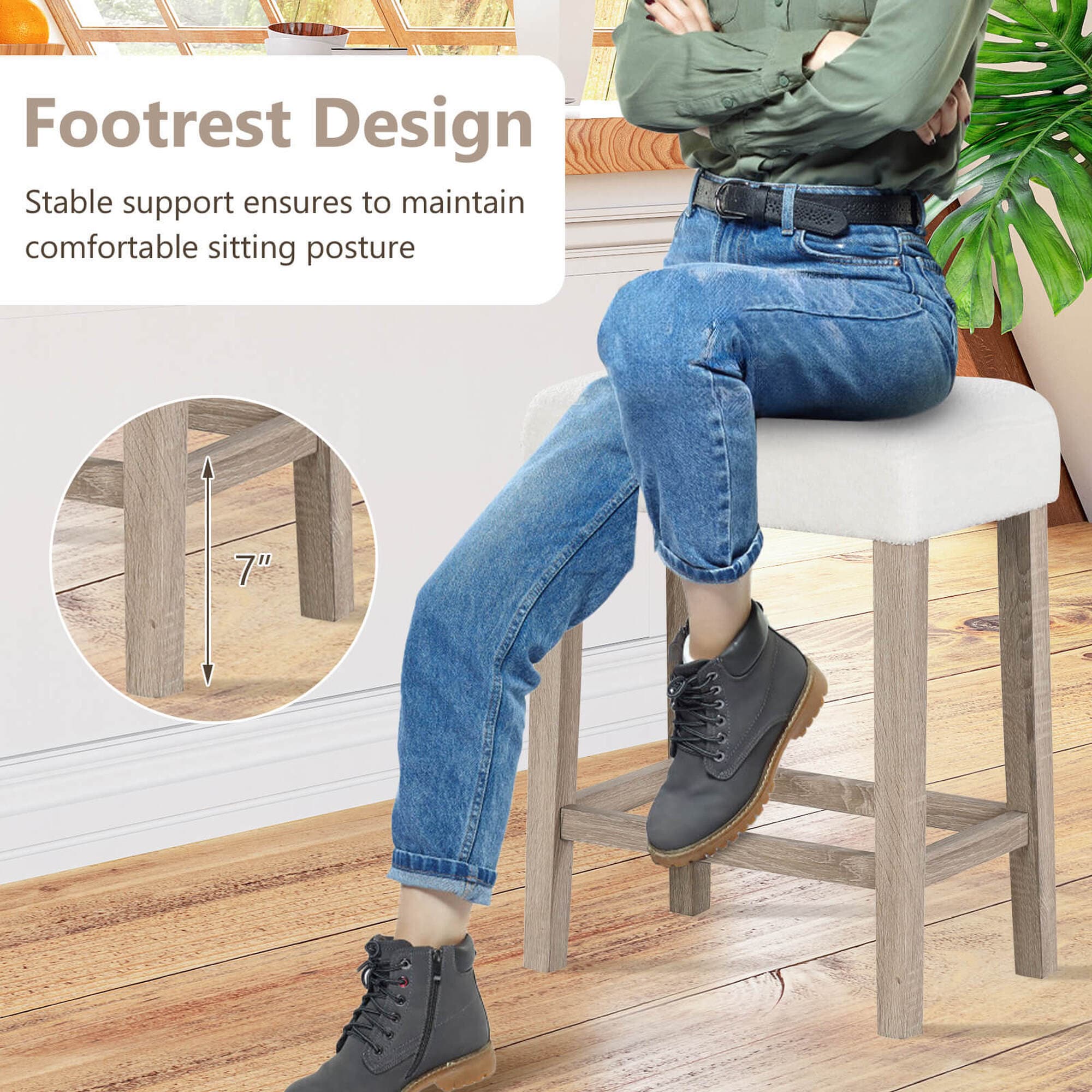 Costway HCST04588 stools - View #3