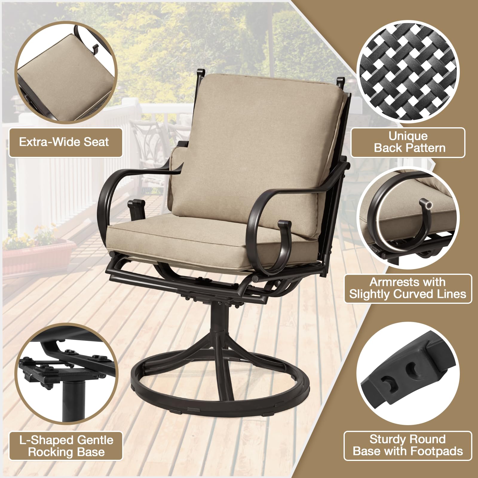 EROMMY LYOT102GY Patio-Chairs - View #5