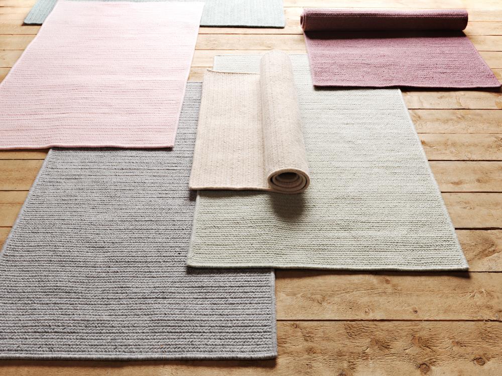 Colonial Mills Westminster 12 x 12 Braided Wool Blush Pink Square Solid