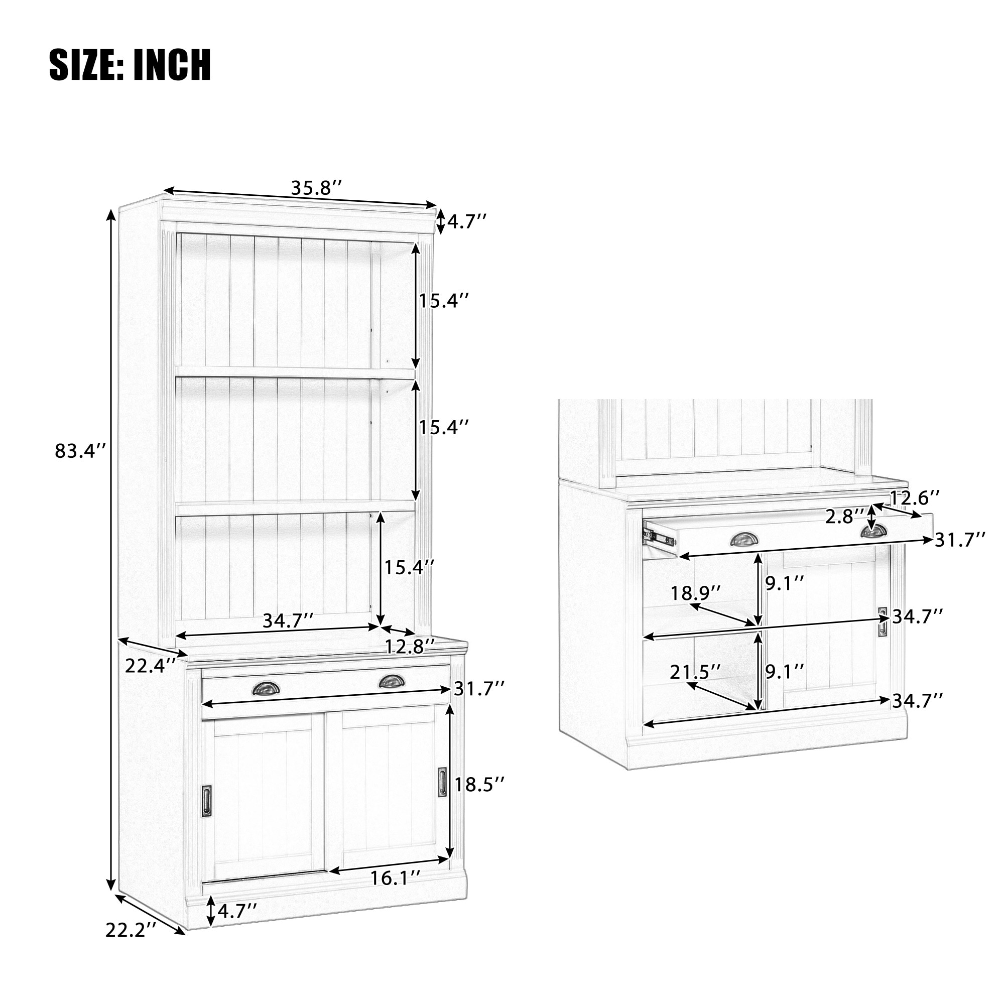 LOVMOR SF-Y-N751S059640K bookcases - View #3