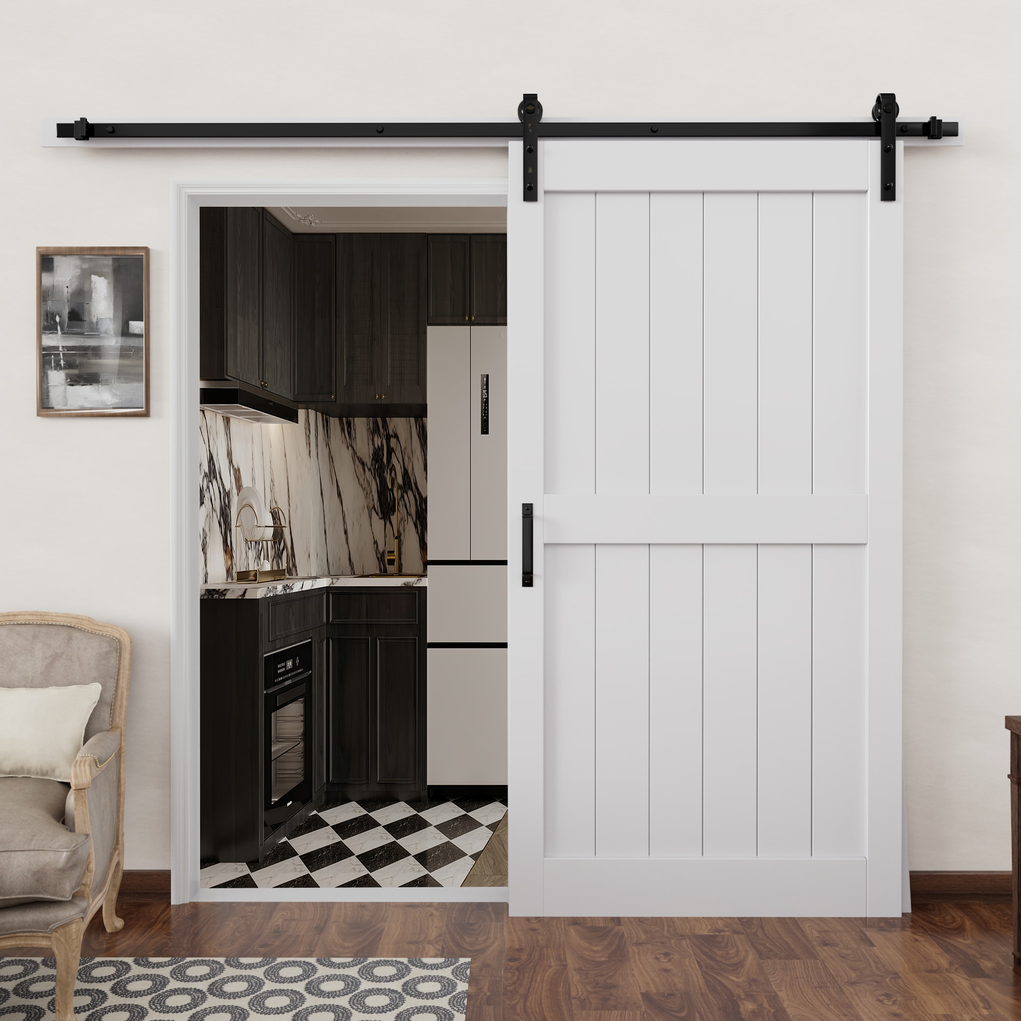 JUJUBON IN-BDPR-BD-R-42 Barn-Doors - View #2