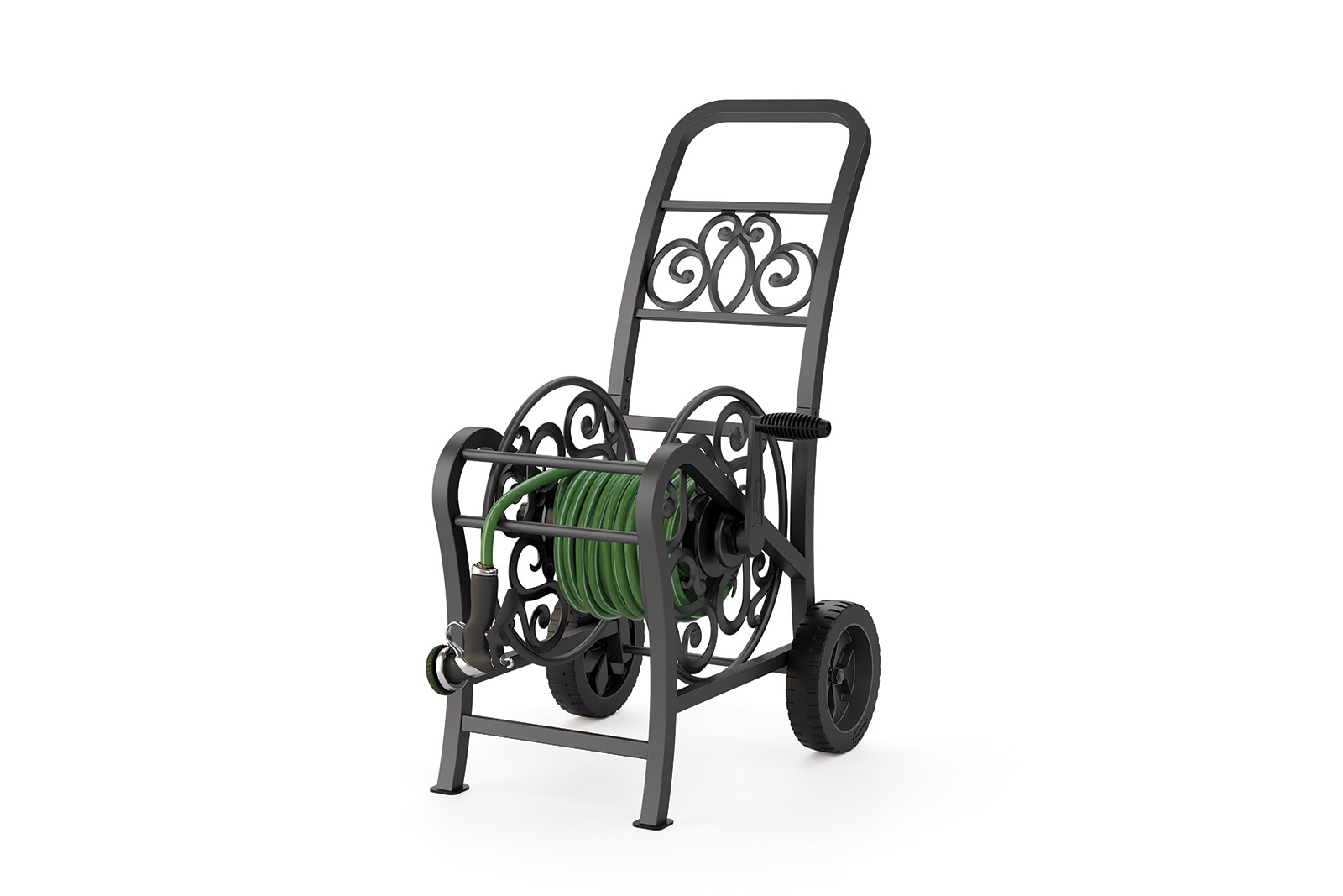 Suncast Elite Metal Decorative Hose Cart 150 ft., Powder Coated