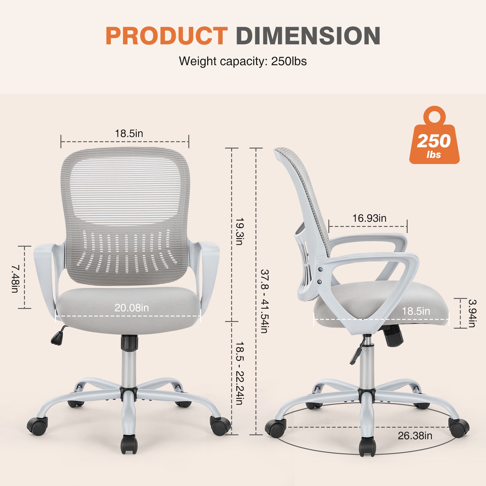 Flynama L-134207 Office-Chairs - View #3