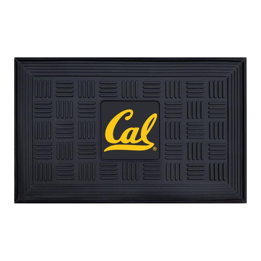 FANMATS 12661 California Golden Bears 2-ft x 3-ft Black Vinyl Rectangular Outdoor Decorative Sports Door mat