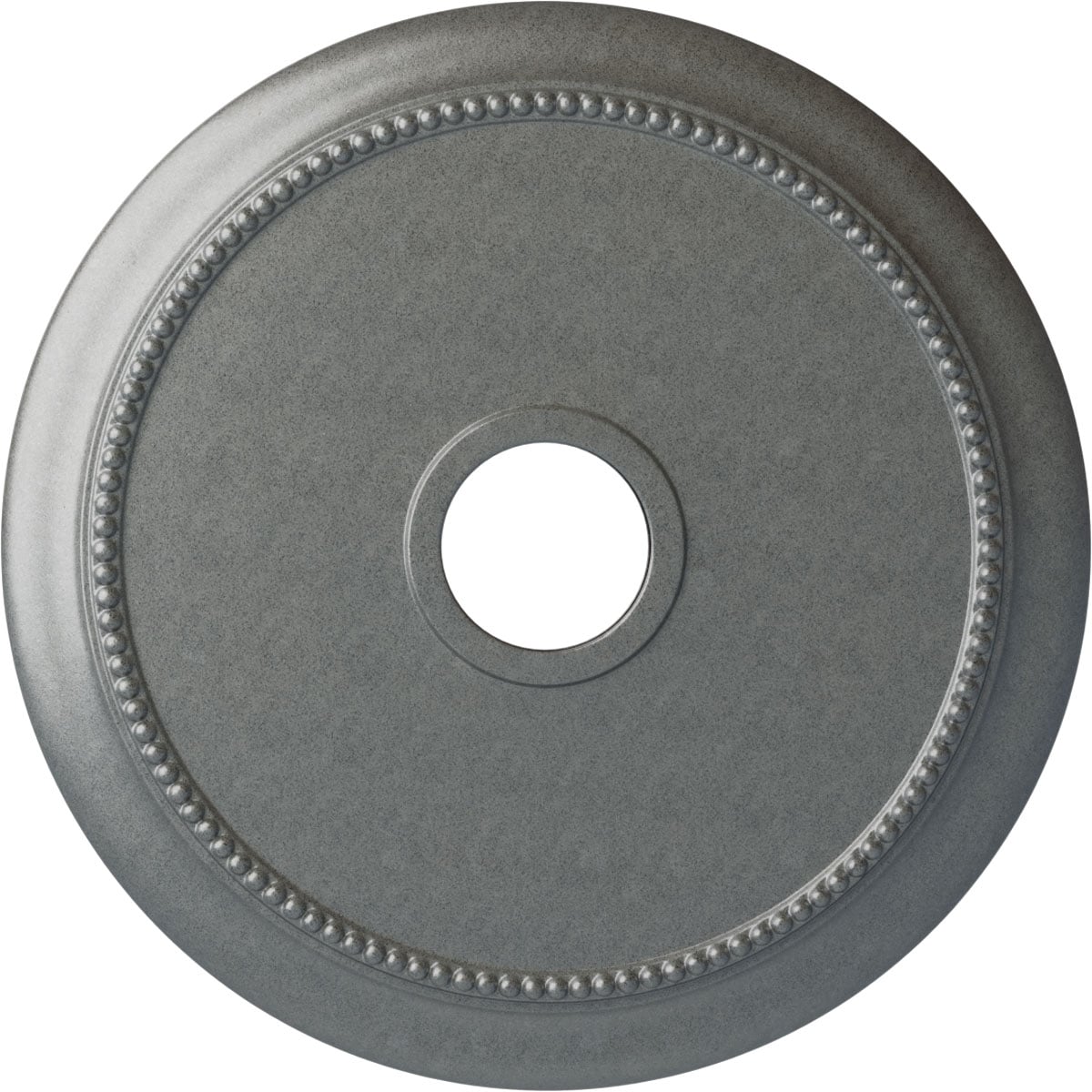 Ekena Millwork CM24CRPLS Crendon 24.125-in W x 24.125-in L Painted Platinum Polyurethane Whole Ceiling Medallion