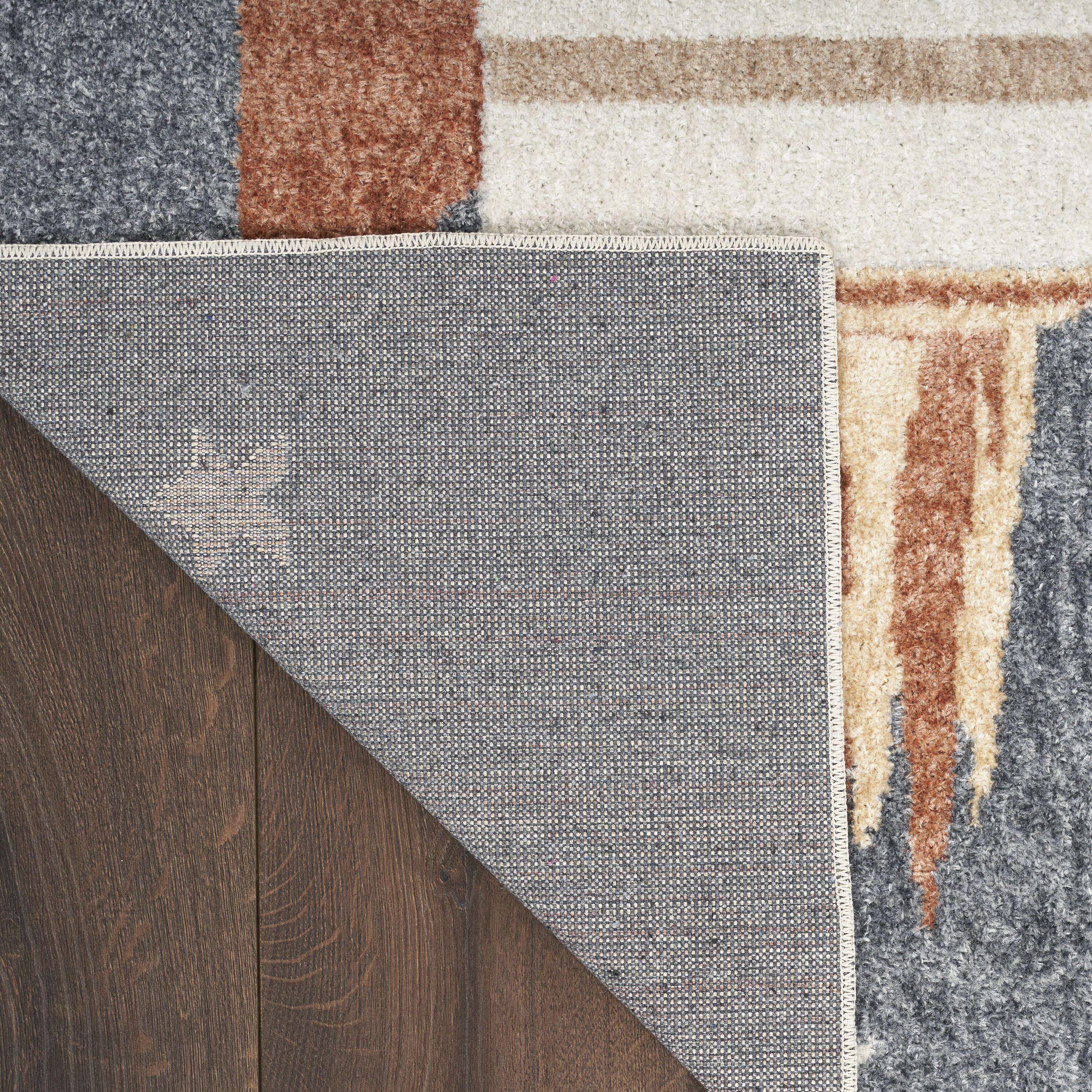 Sky Blue Rectangular Kids Rug with Rocket Design, 2'2" x 4'