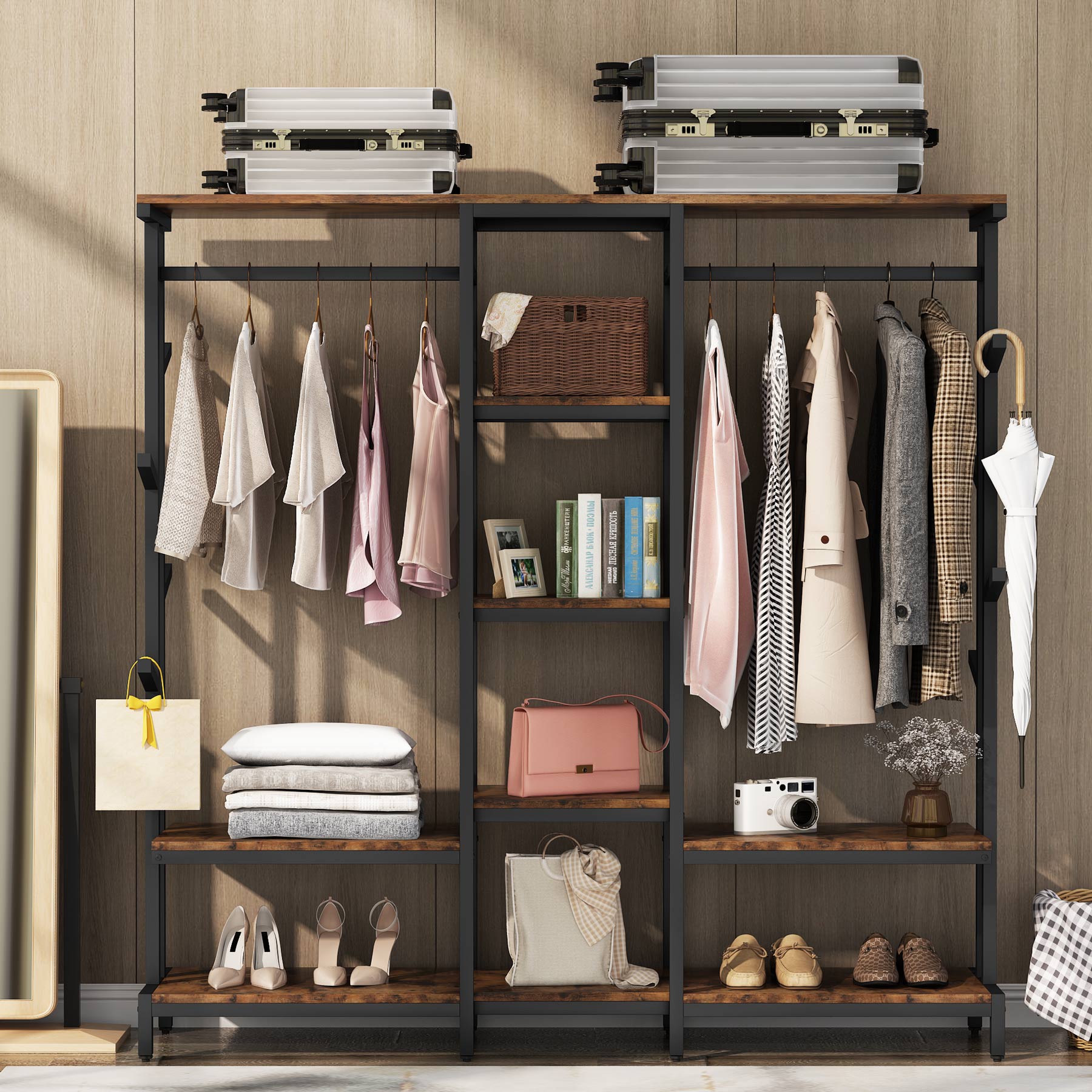 TribeSigns Tribesigns Extra Large Closet Organizer with Hooks