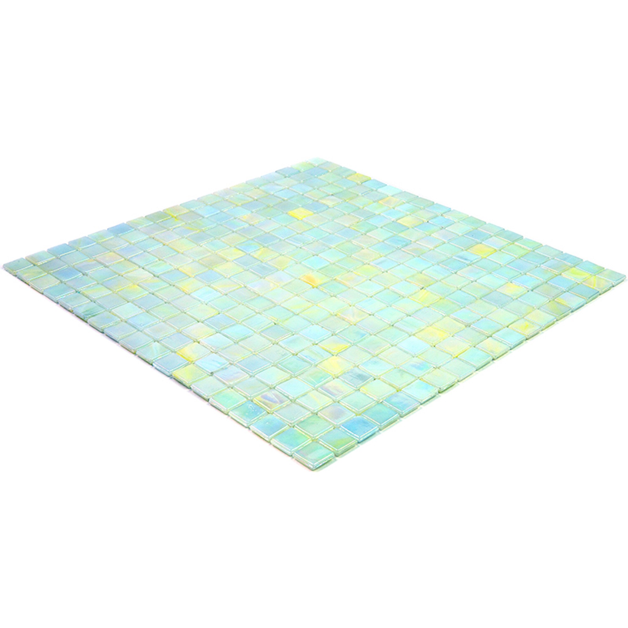 Skosh 11.6" Iridescent Glossy Glass Mosaic Tile