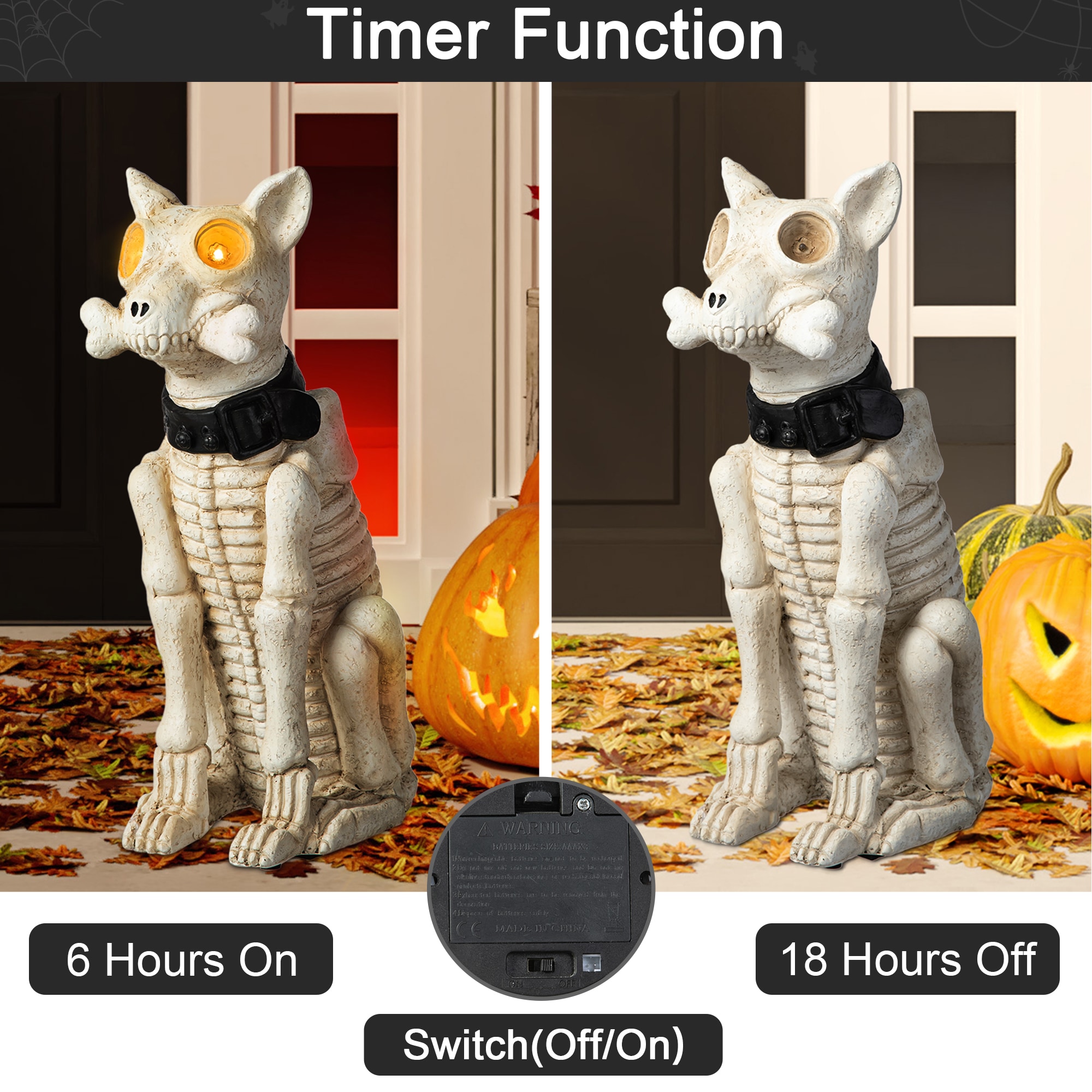 Glitzhome 2039500002 Table-Halloween-Decor - View #5
