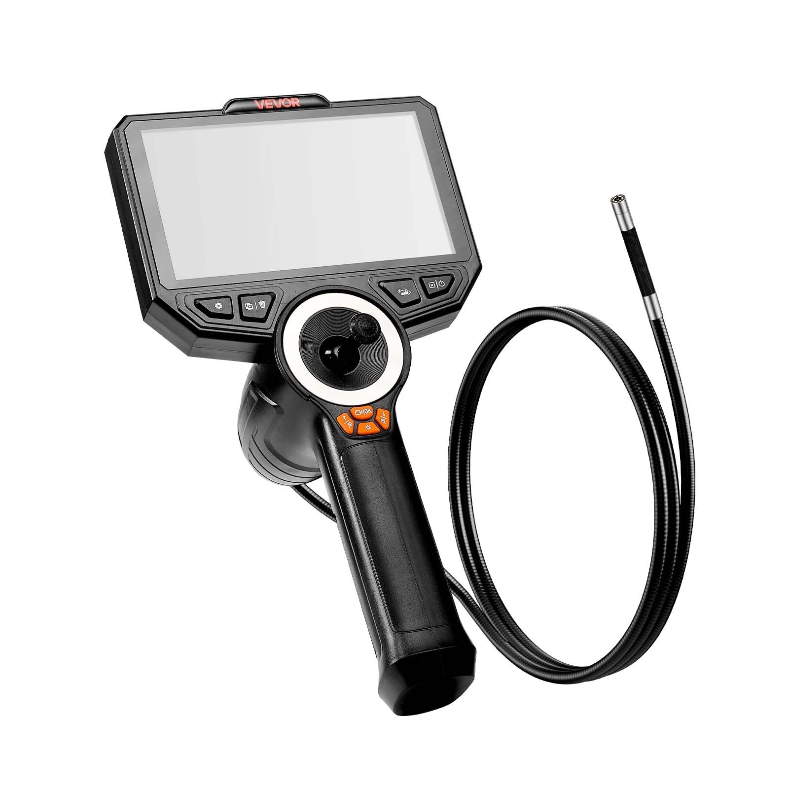 Mecale 4-Way 360-Degree Articulating Endoscope 6-in HD Screen 8X Zoom 7000mAh Inspection Camera IP67 #YAS-LGAWP4