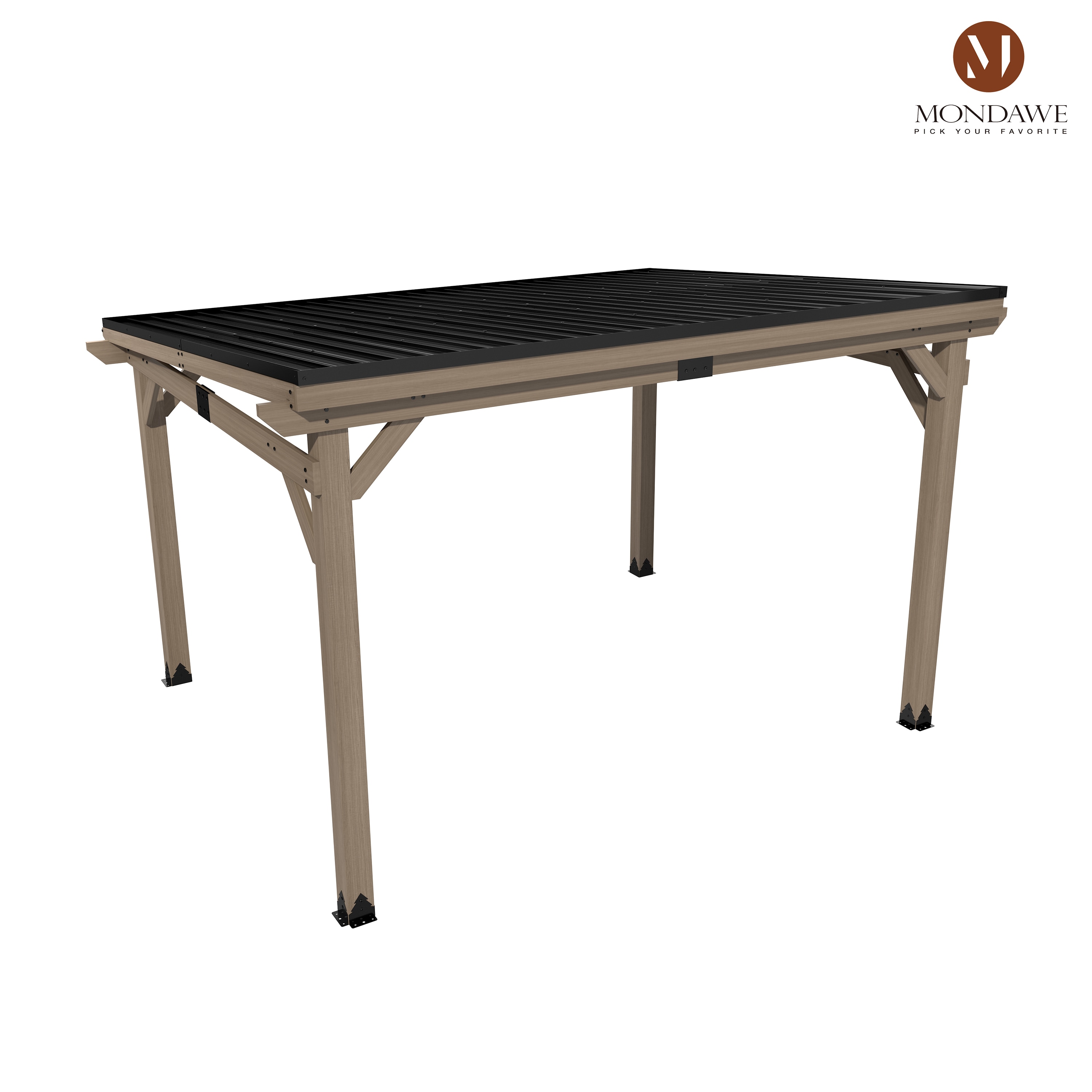 Mondawe MO-5004A-4 Wood-Resin-Gazebos - View #3