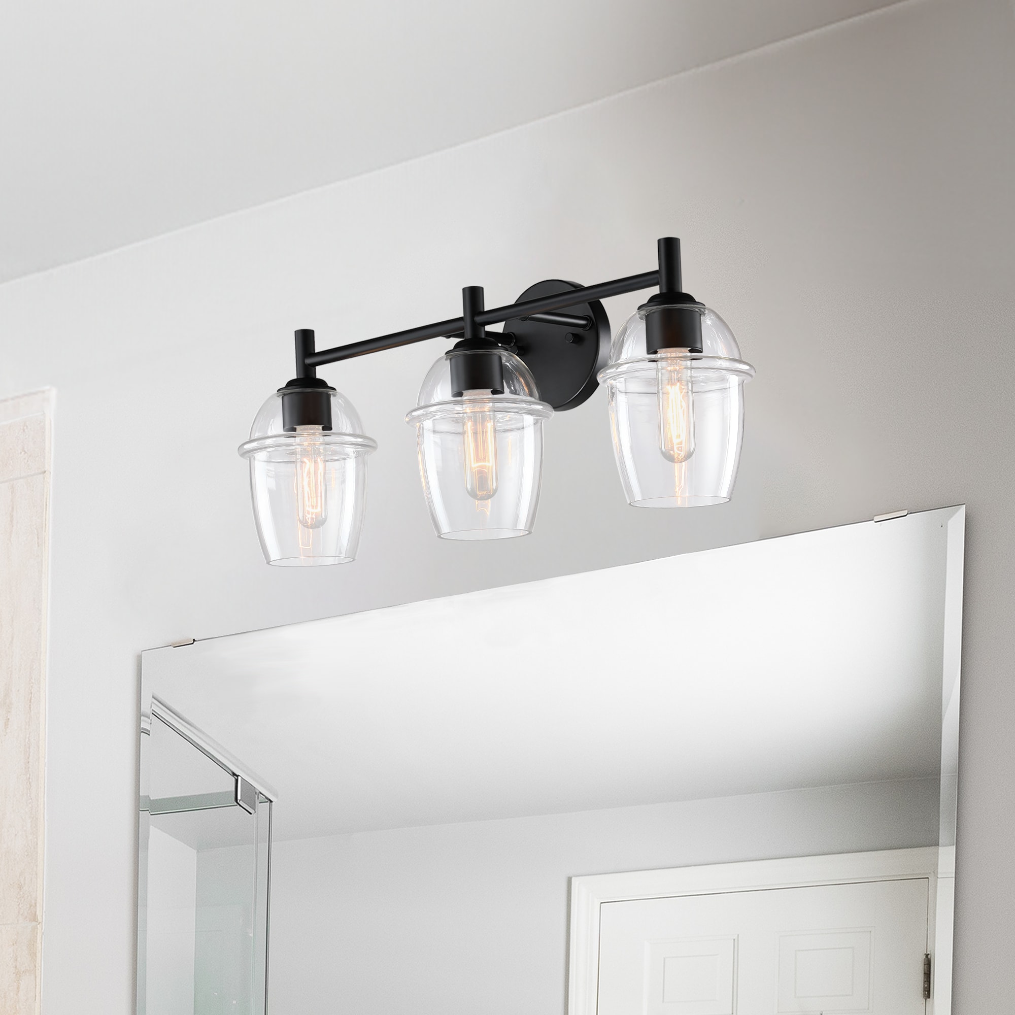 Designers Fountain D310M-3B-MB Summer Jazz 24-in 3 -Light Matte Black Traditional Vanity light