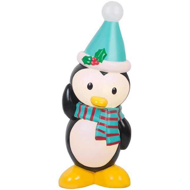 Holiday Living 29-in Penguin Door Decoration with Clear Incandescent ...