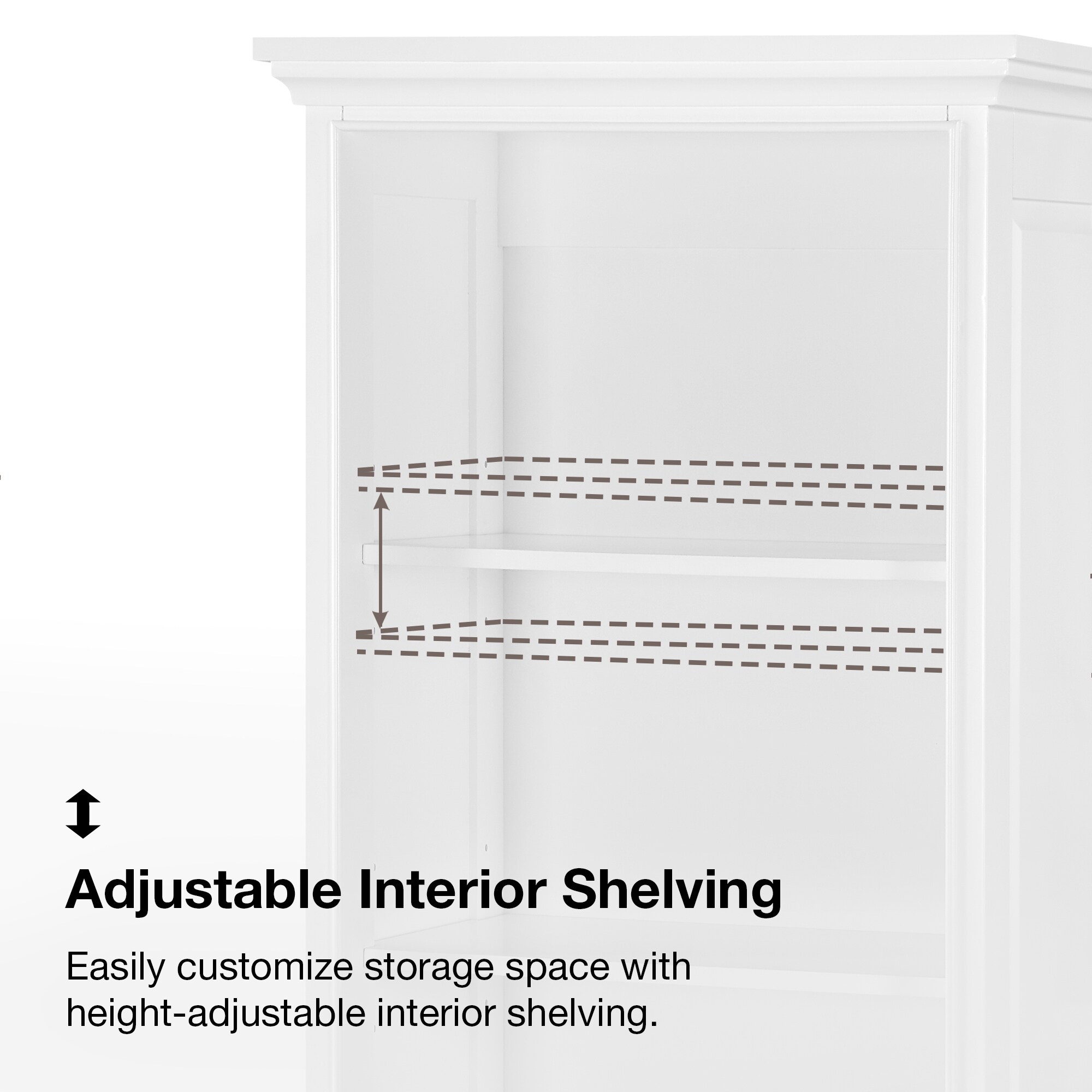 allen + roth RUTHERFURD SU-W Linen-Cabinets - View #6