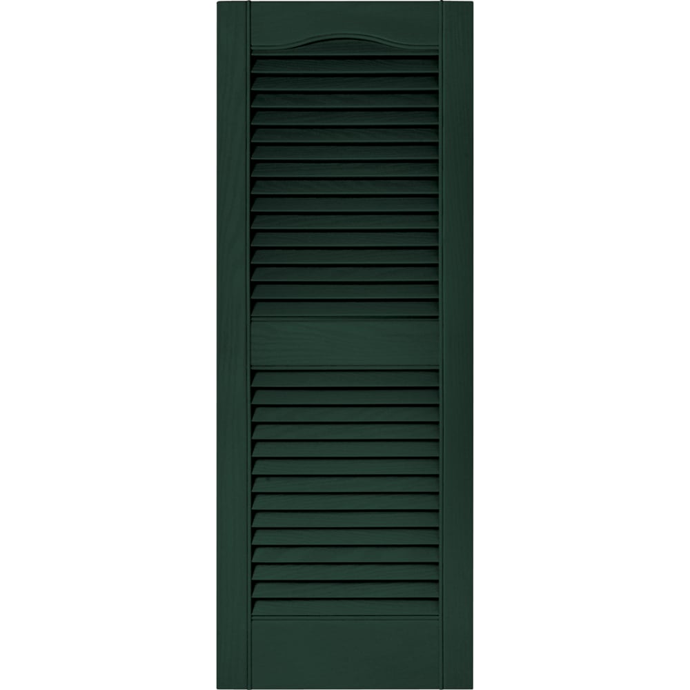 Vantage V1711439122 14.563-in W x 38.875-in H Midnight Green Exterior Shutters