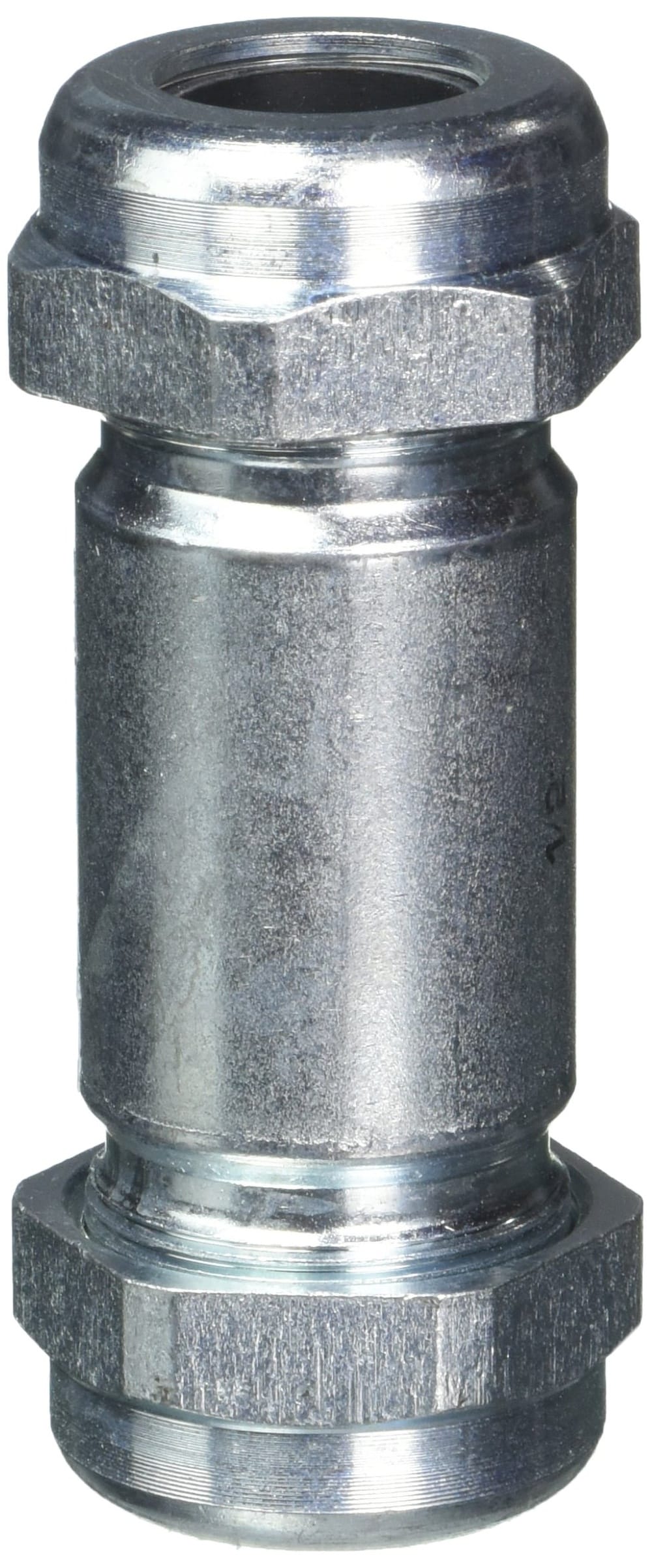 Mueller BK Products 1/2 Compression x 1/2 Dia. x 3 L Compression Galvanized Steel Coupling - Case of: 1