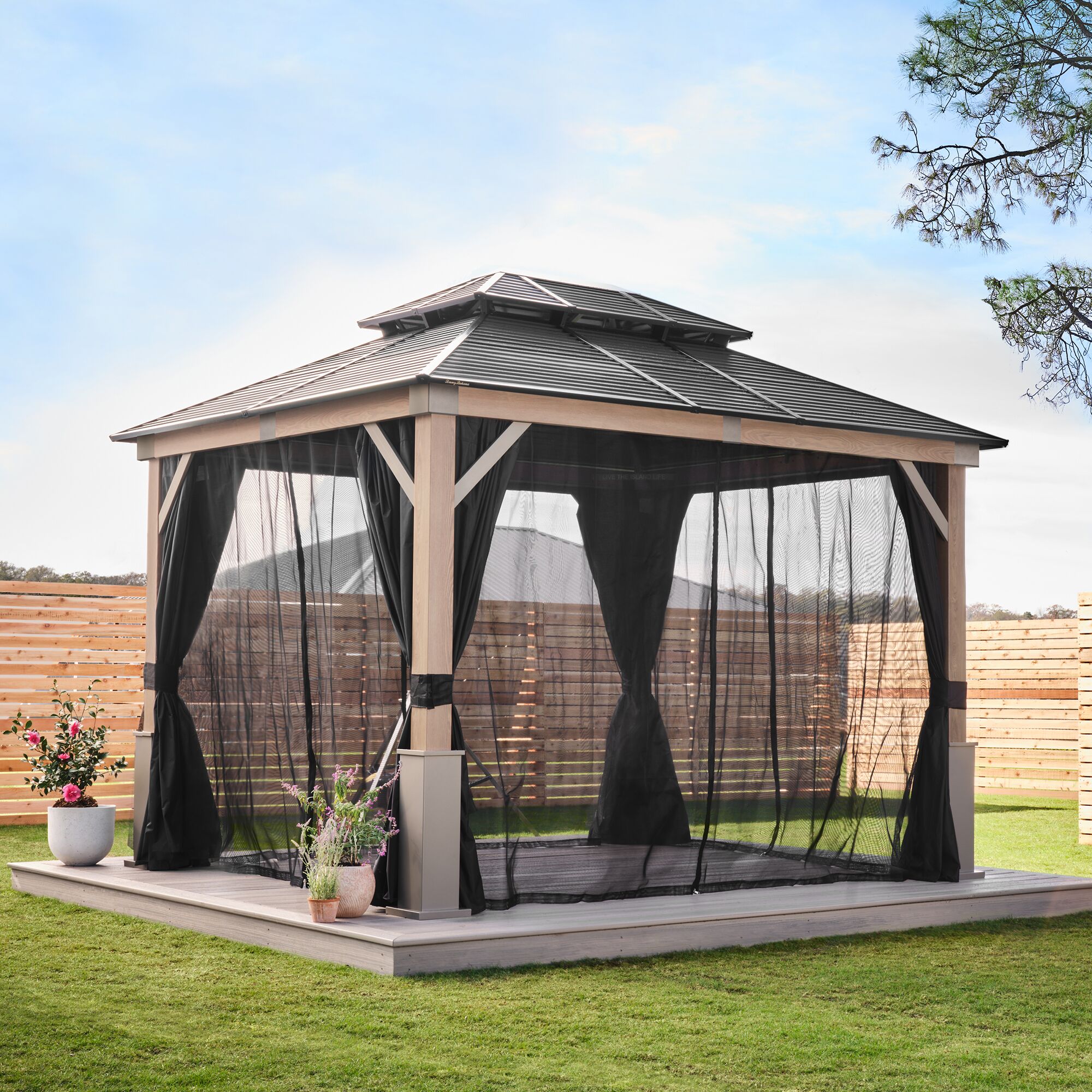 Tommy Bahama 500-9168495 Wood-Resin-Gazebos - View #13