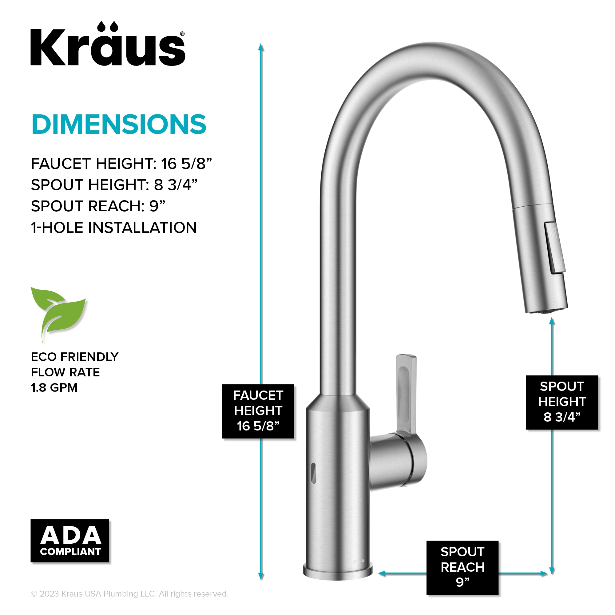 Kraus KSF-2830SFS Kitchen-Faucets - View #7