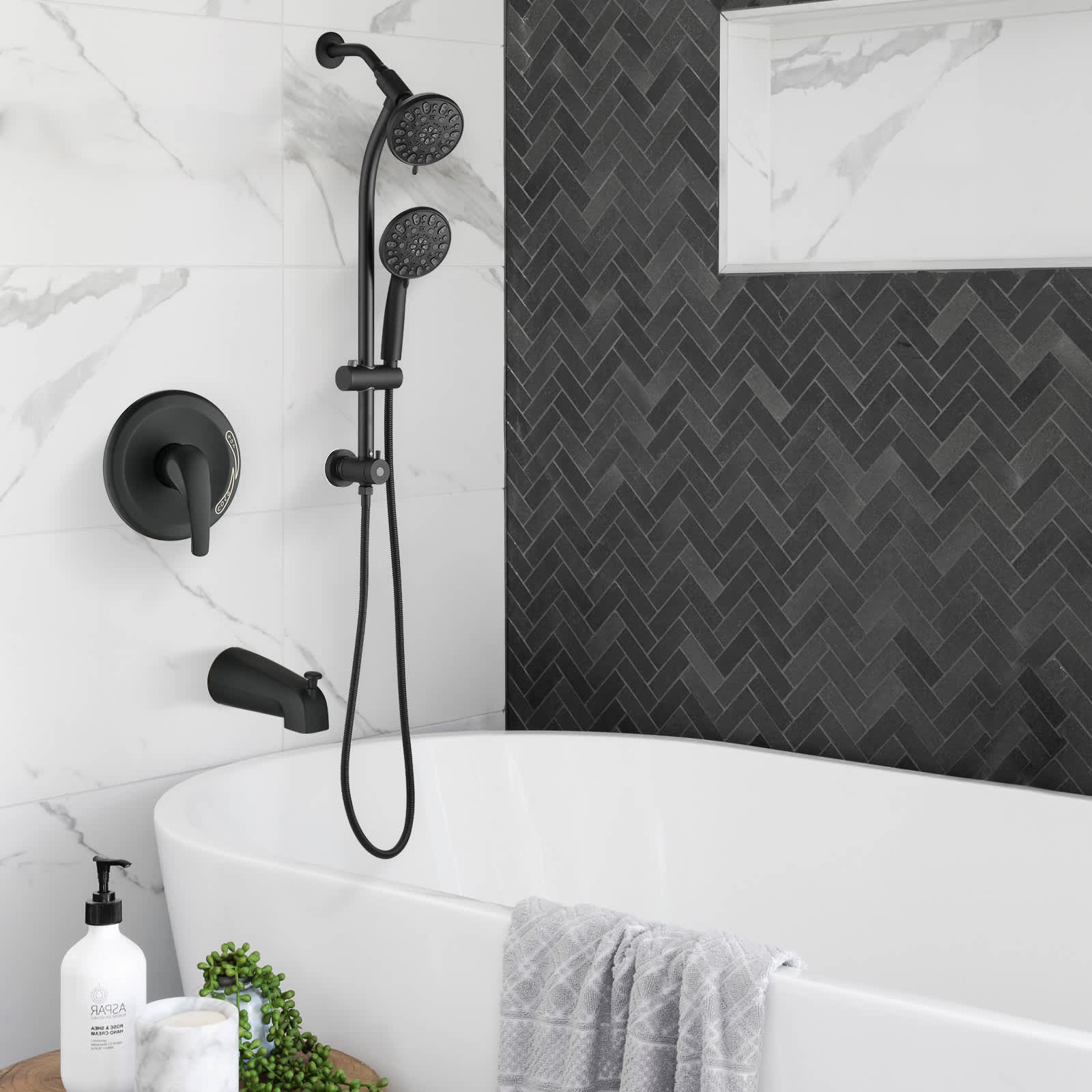 Rbied WJ-LSR-01 Showerhead-Bar-Panels - View #2