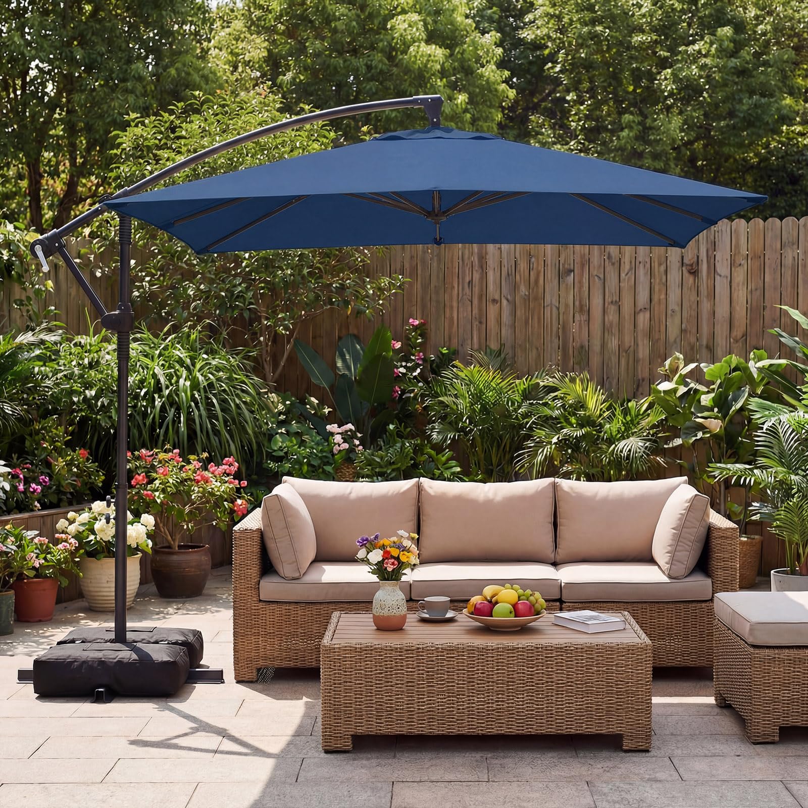 bluetooth solar patio umbrella SOLAR POWERED MARKET UMBRELLA WITH LED LIGHTS, BLUETOOTH AND 4 USB POR   TheSolPatch.com