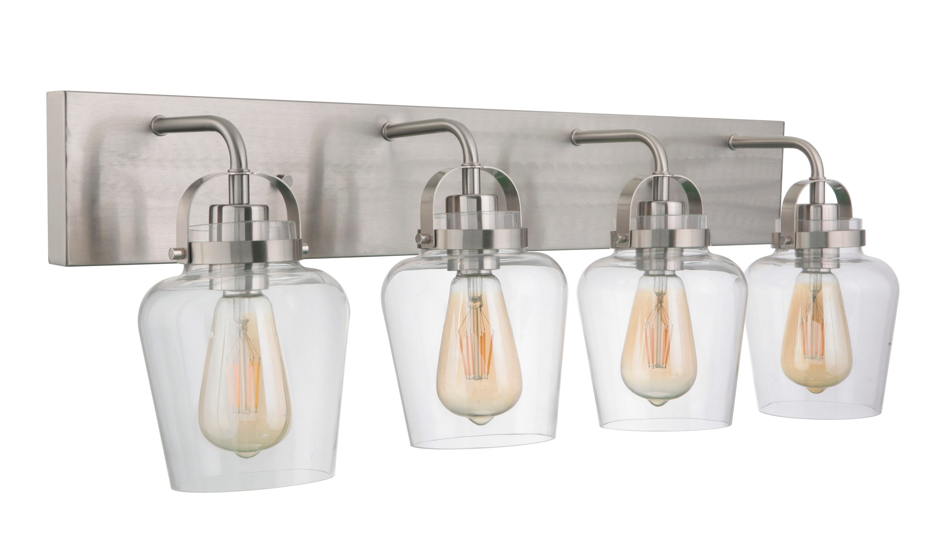Craftmade 53504-BNK Trystan 30-in 4 -Light Brushed Nickel Transitional Vanity light