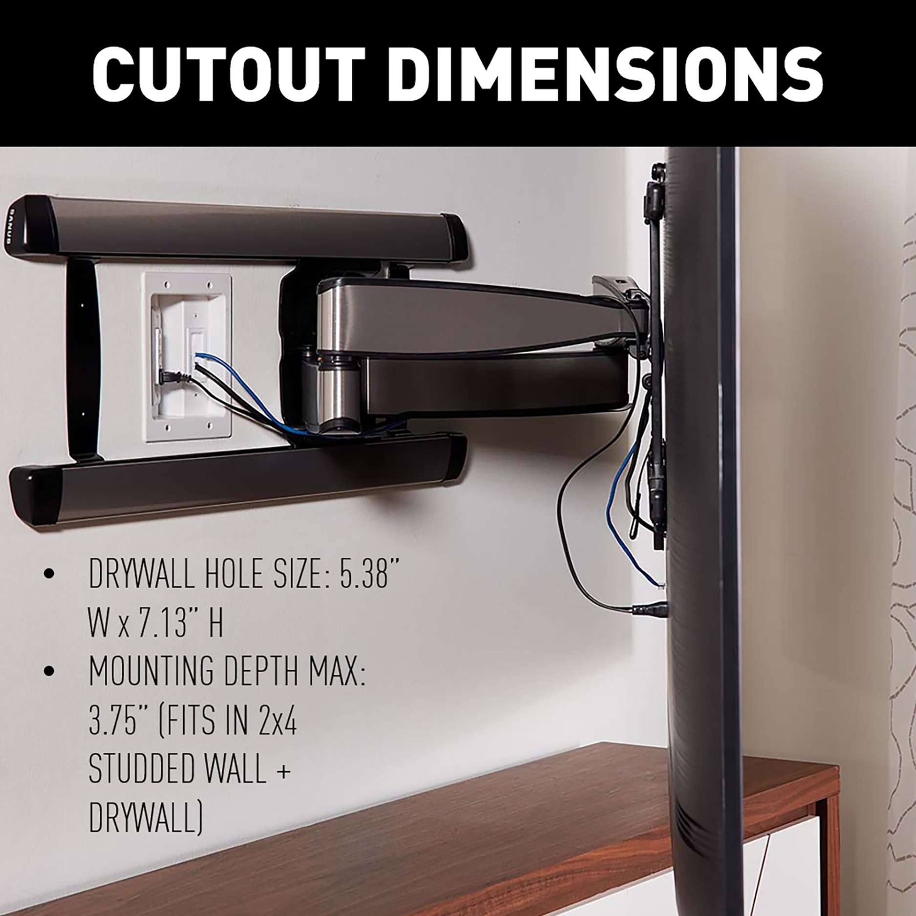 Sanus SALIWP2W1 Cord-Surface-Raceway - View #5