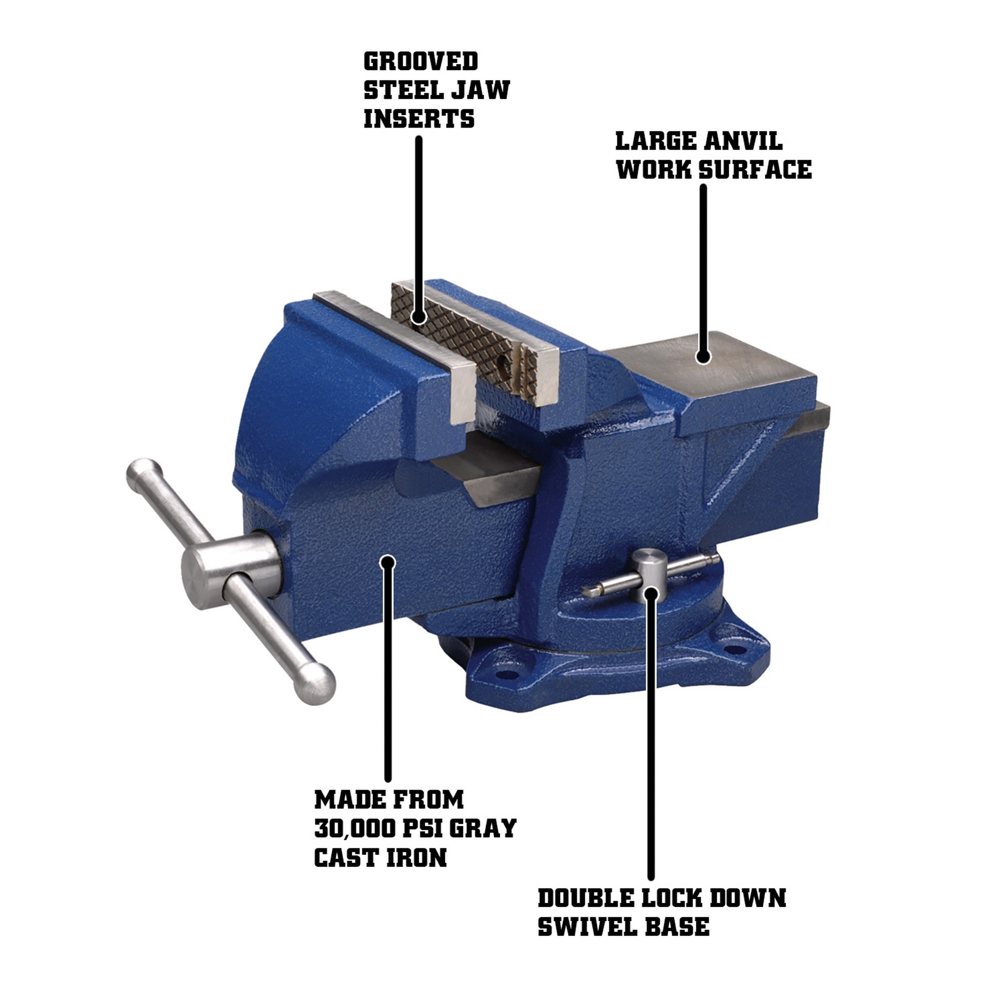 Wilton 4-in Cast Iron Bench Vise in the Vises department at Lowes.com