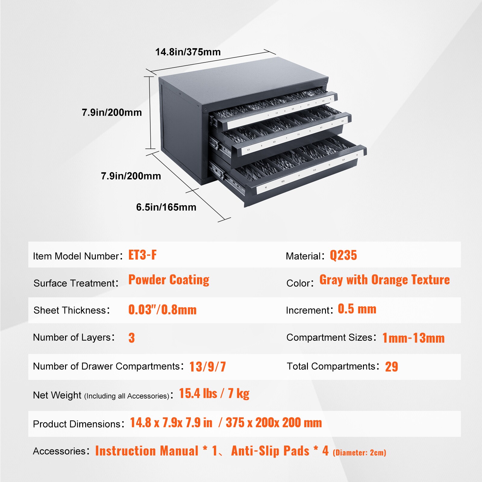 VEVOR SCZTFPGJX1MM03342V0 Tool-Chests - View #7