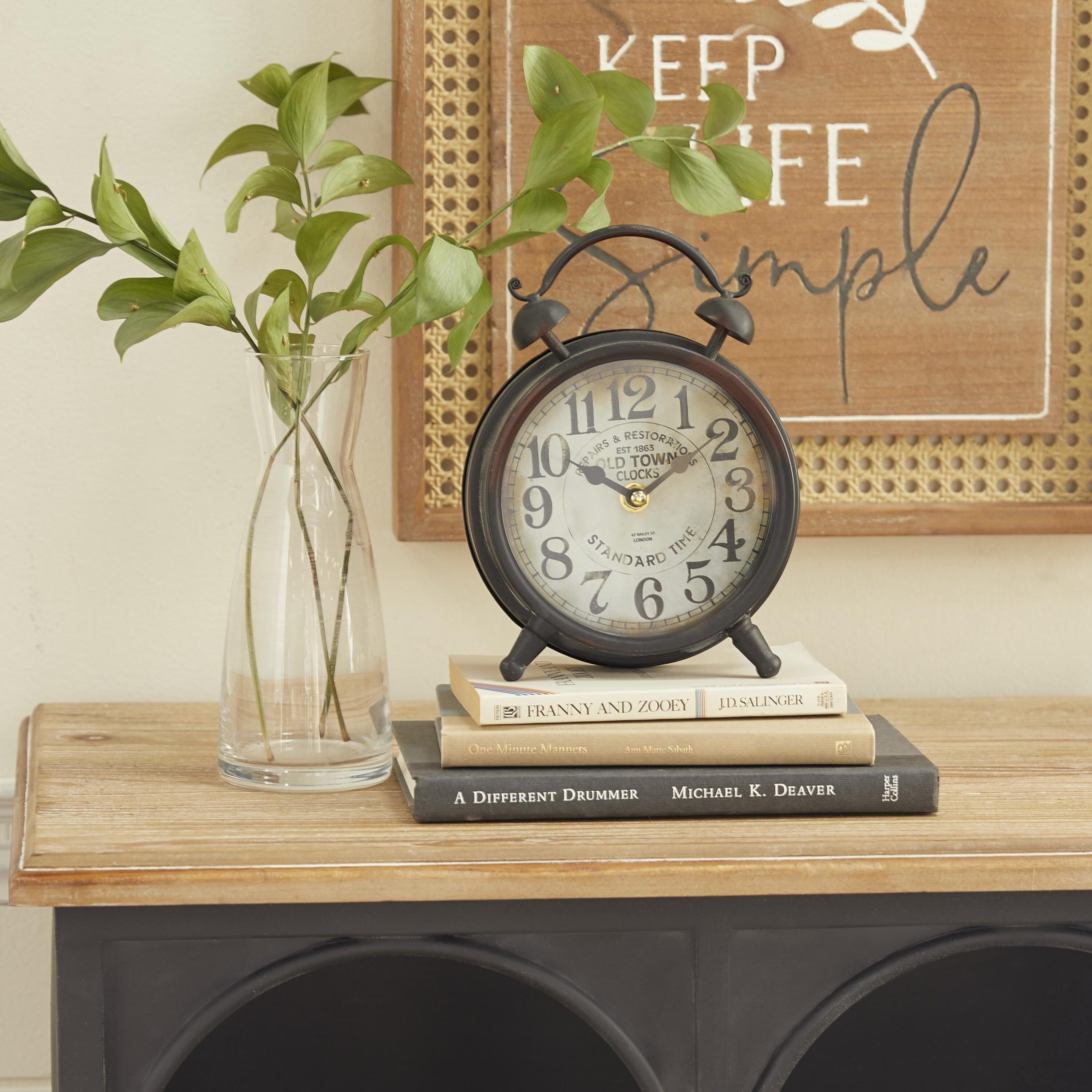 Grayson Lane Analog Round Tabletop Vintage 52507 at Lowes.com Grayson Lane Analog Round Tabletop Vintage 52507 at Lowes.com