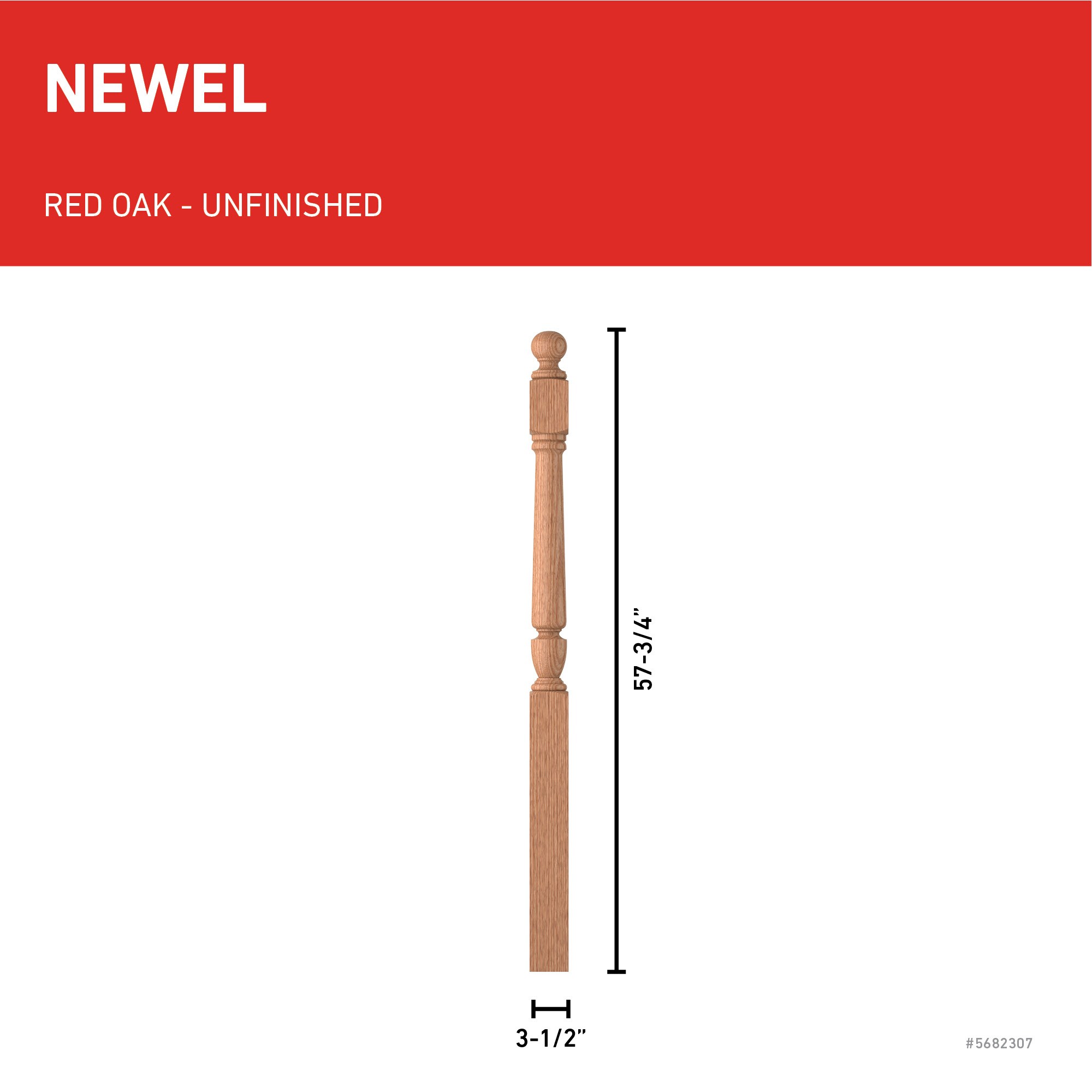 L.J. Smith Stair Systems LJP-3042BT-O Interior-Stairpart-Newel-Posts - View #3